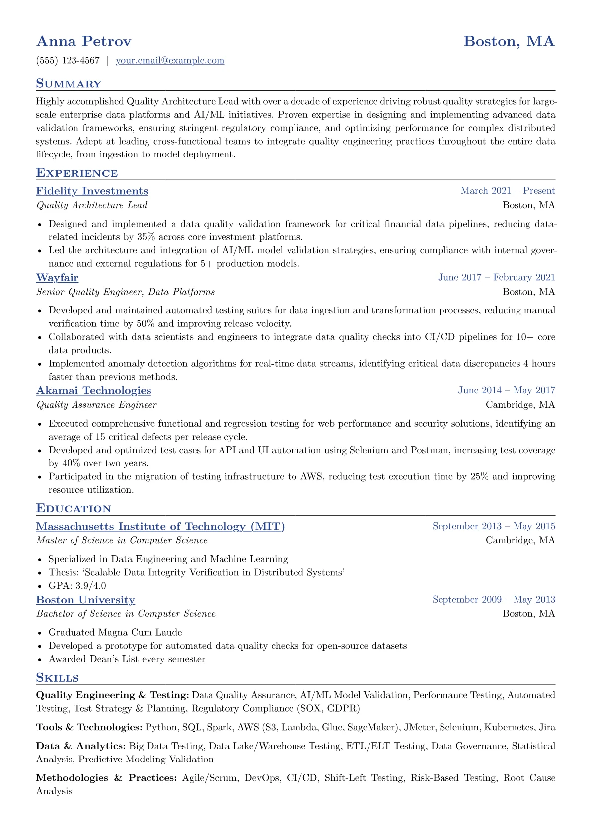 Quality Architecture version - Page 1