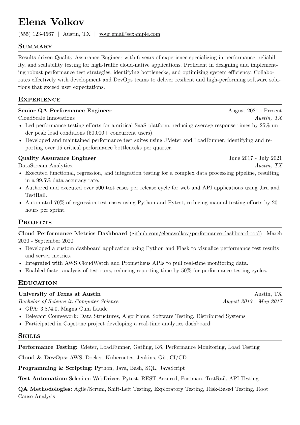 Quality Assurance version - Page 1