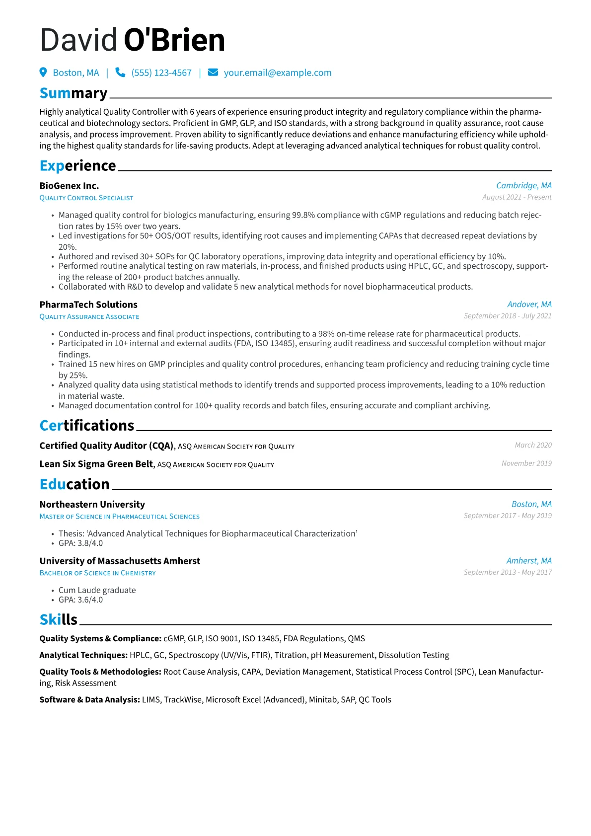 Quality Controller version - Page 1