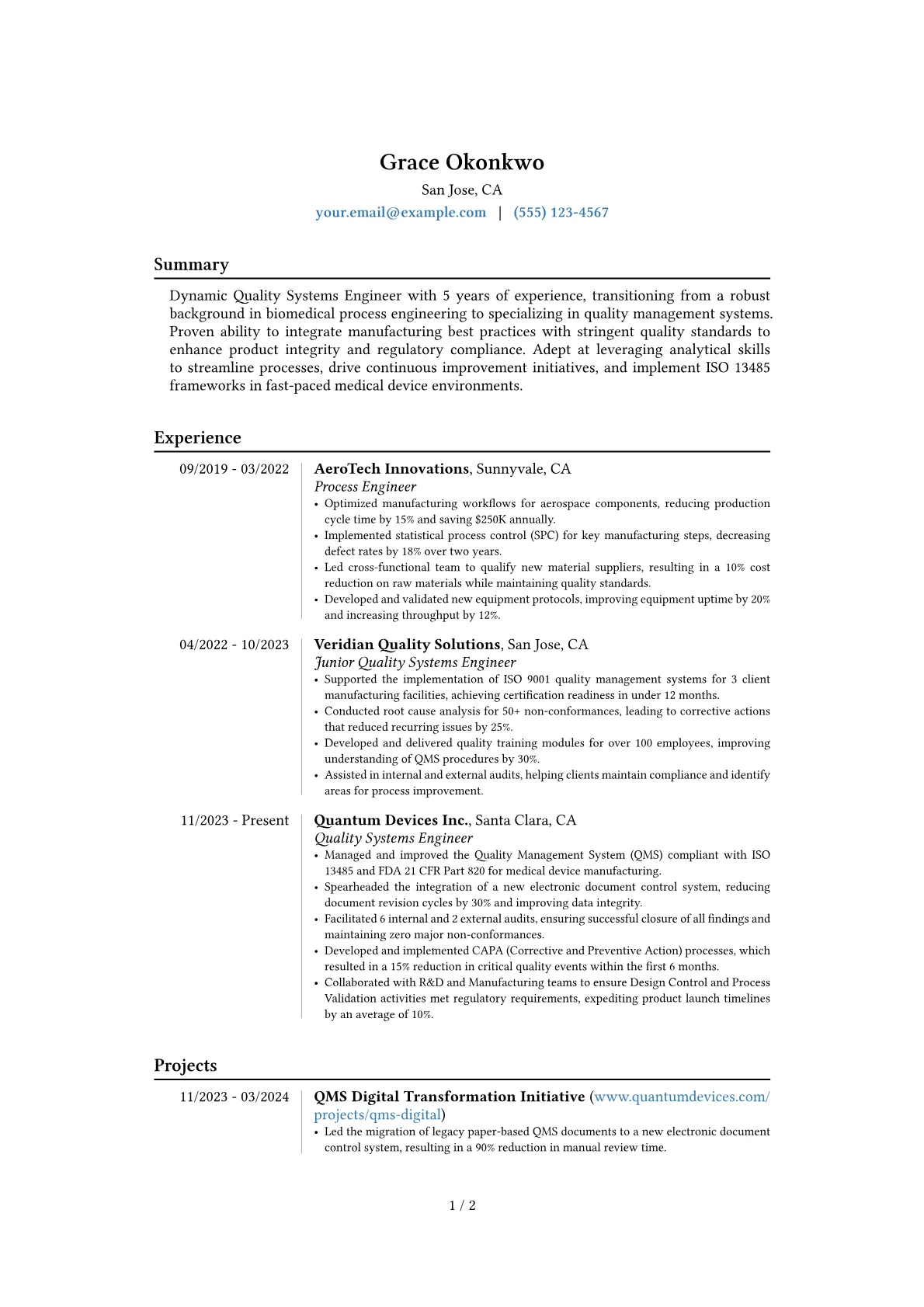 Career changer version - Page 1