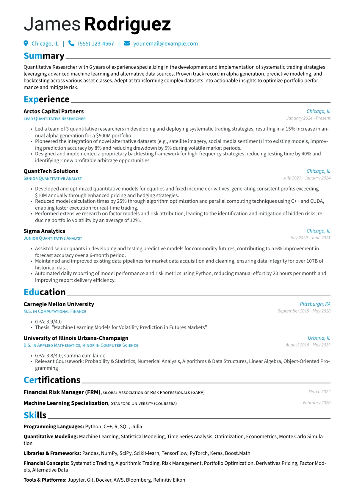 Quant Researcher version - Page 1