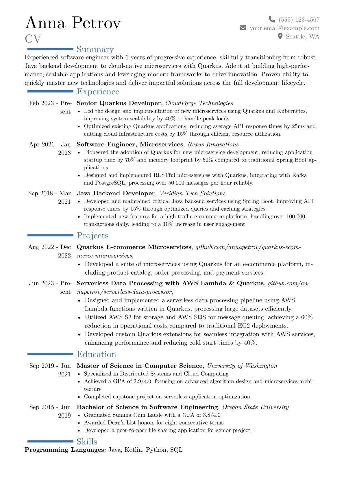 Career changer version - Page 1
