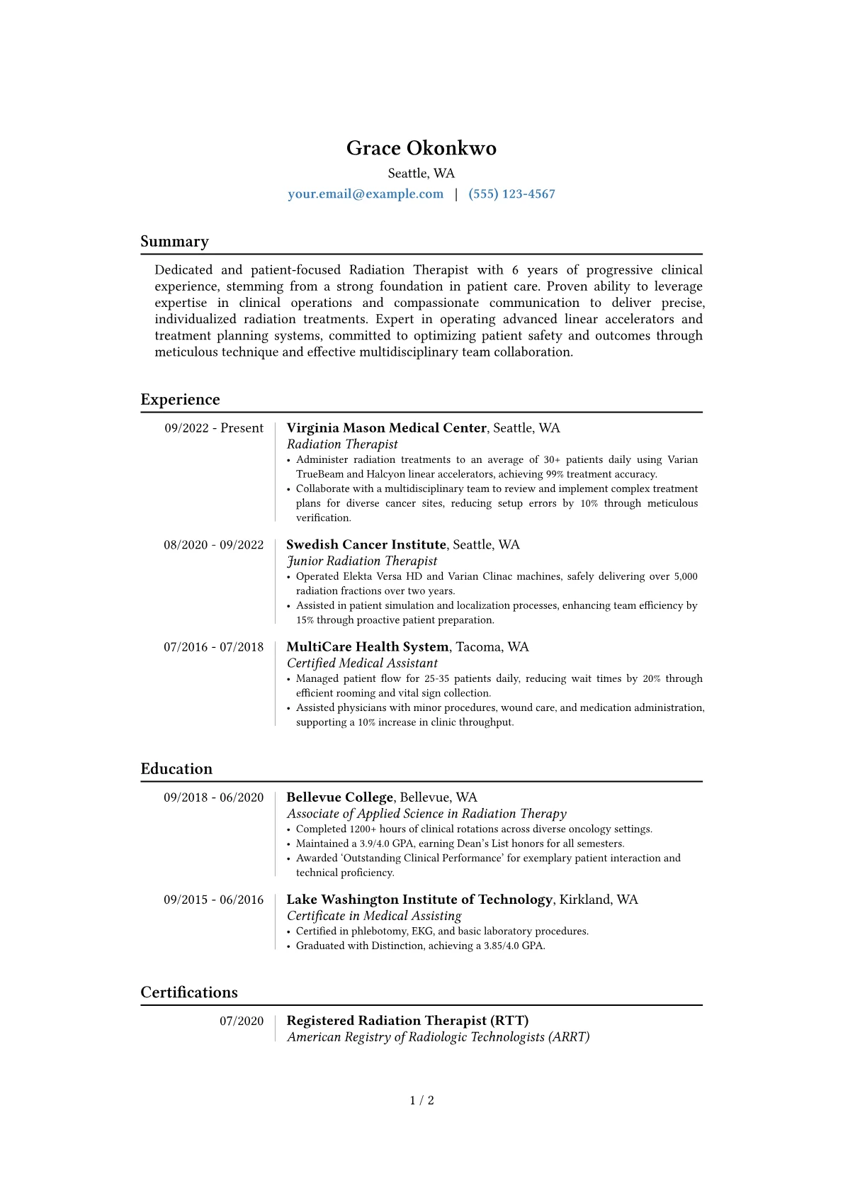 Career changer version - Page 1