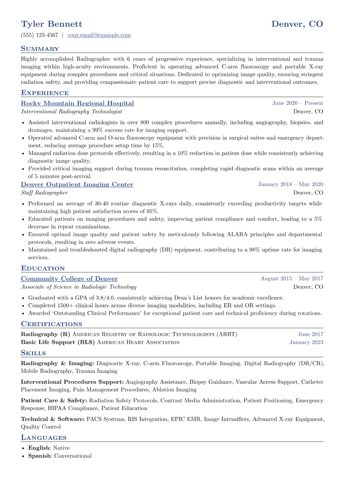 Radiographer version - Page 1
