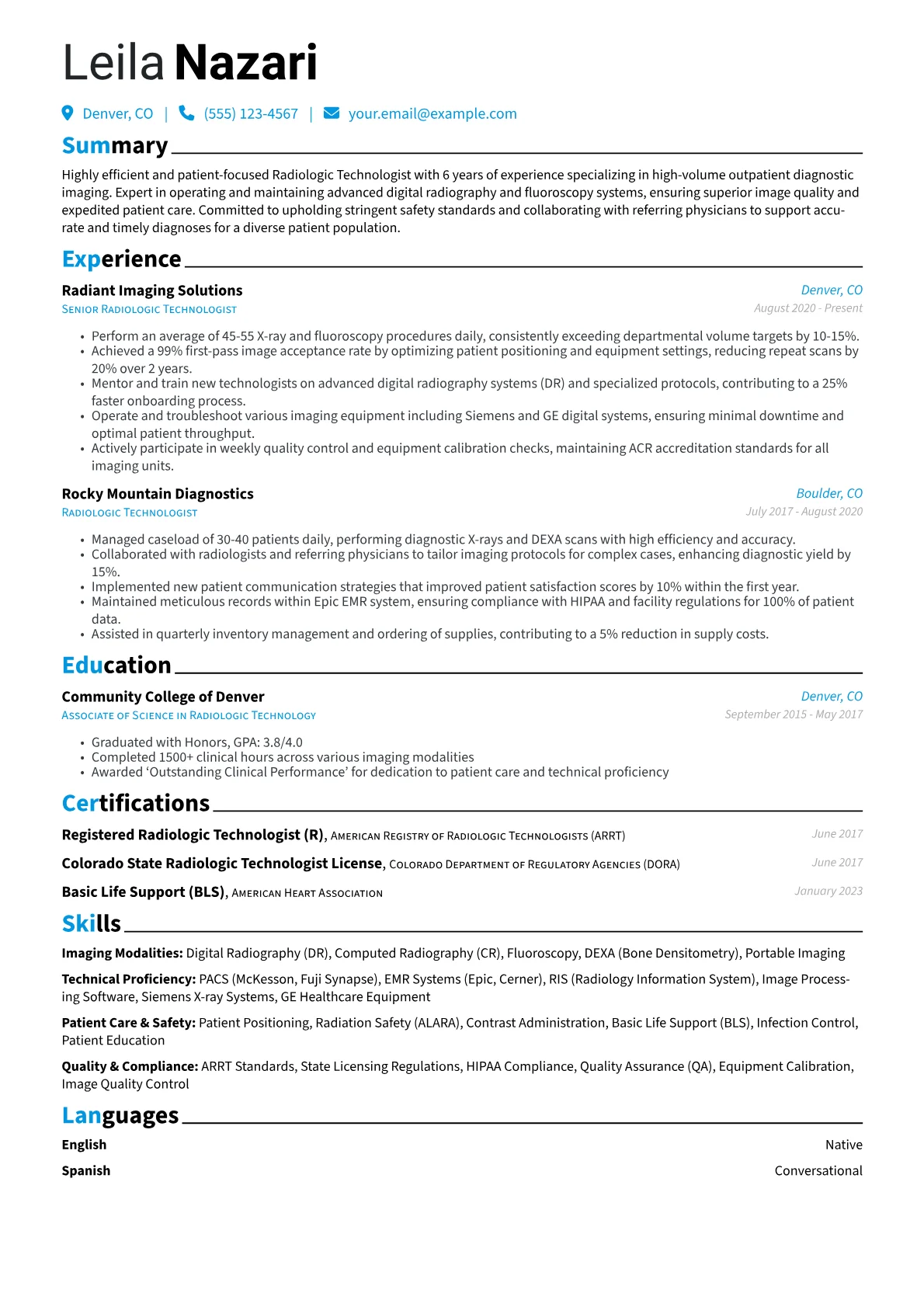 Radiologic version - Page 1