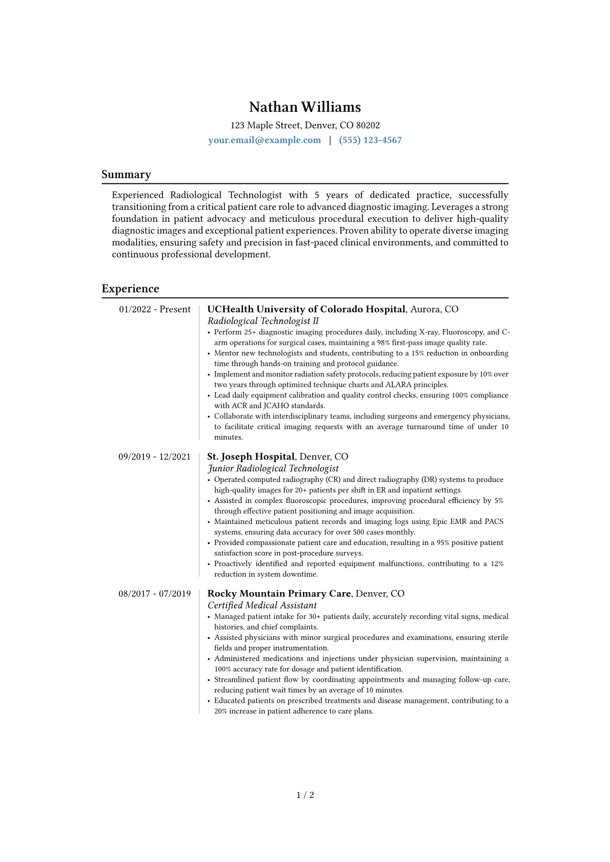 Career changer version - Page 1