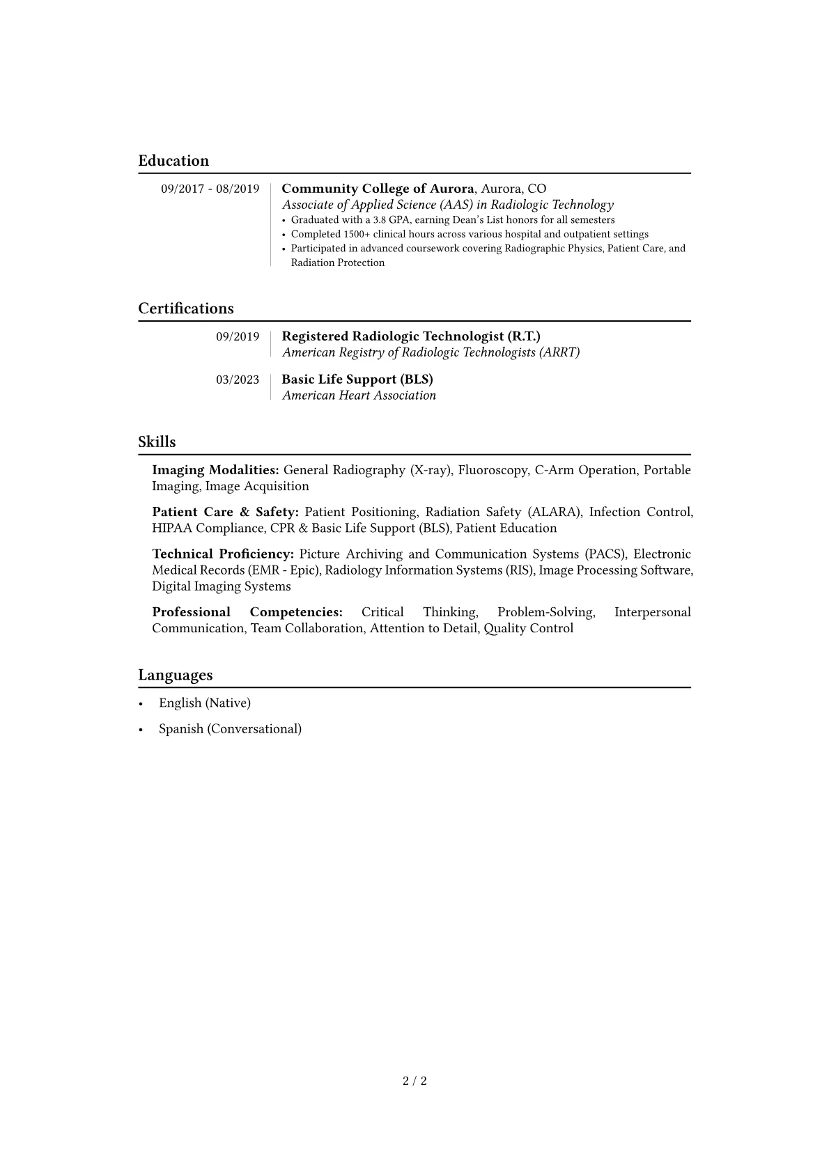 Career changer version - Page 2