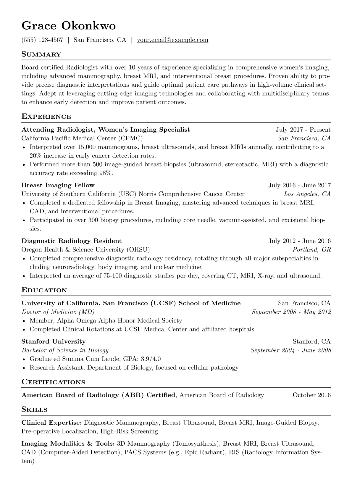 Radiologist - Women's version - Page 1