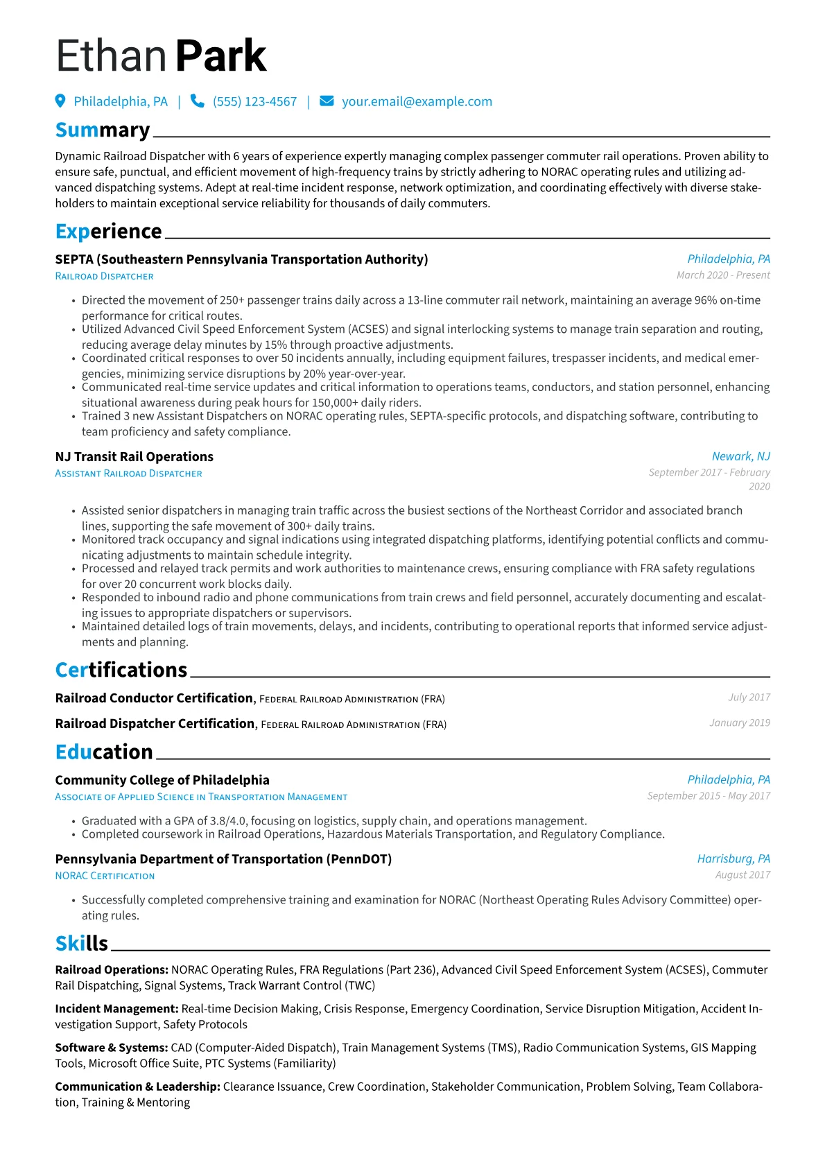 Commuter Rail Dispatcher version - Page 1