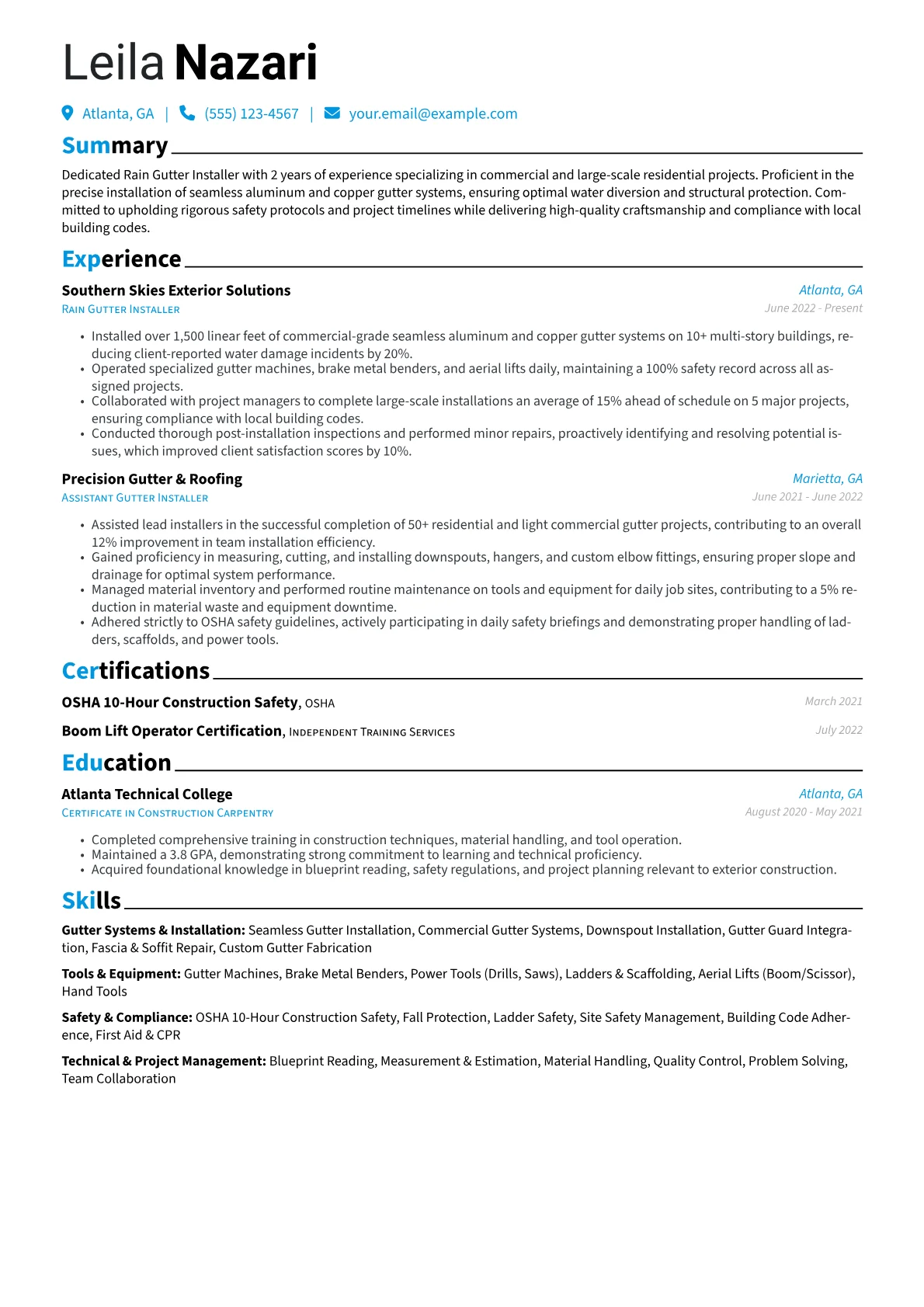 Commercial Gutter version - Page 1
