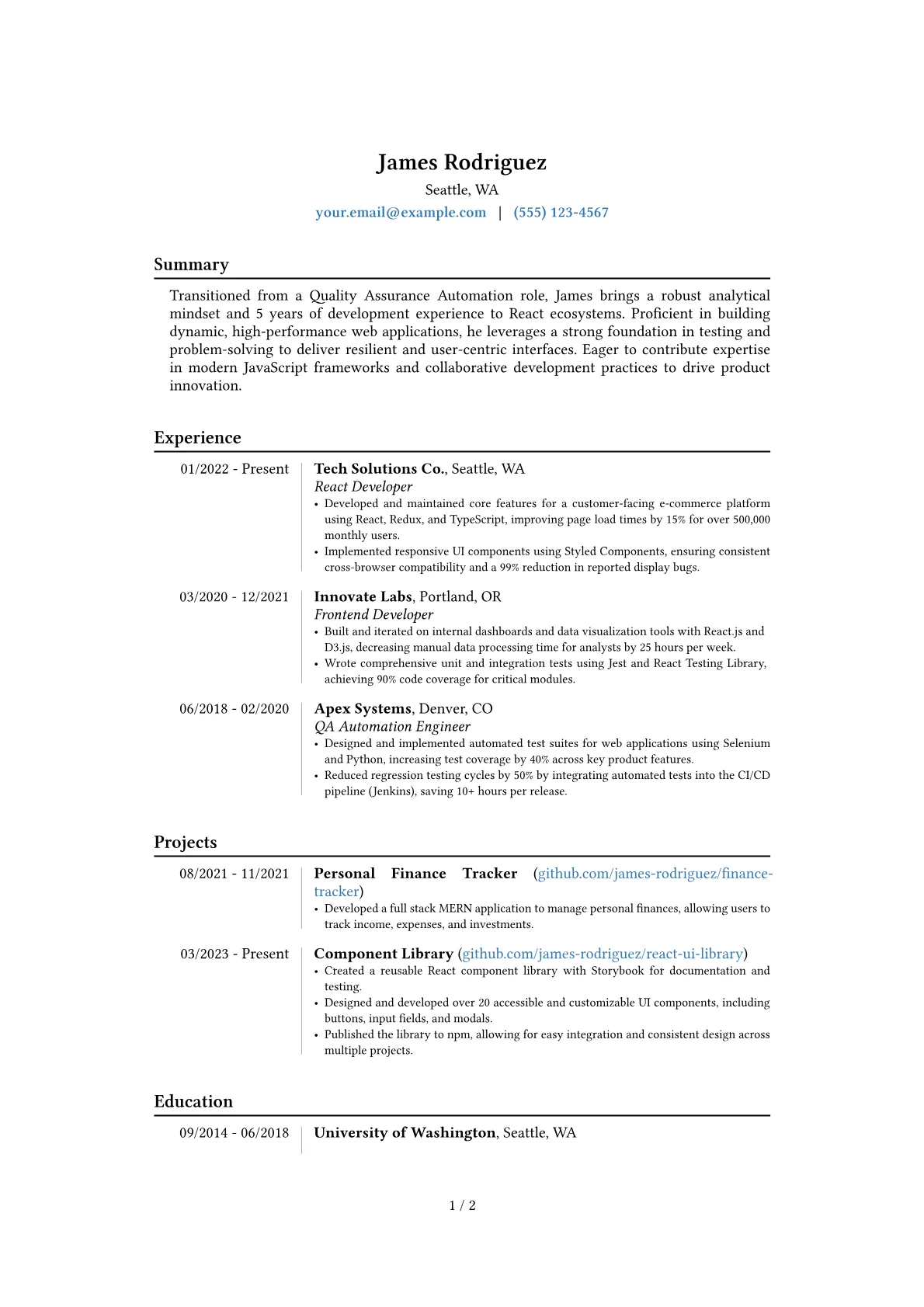 Career changer version - Page 1