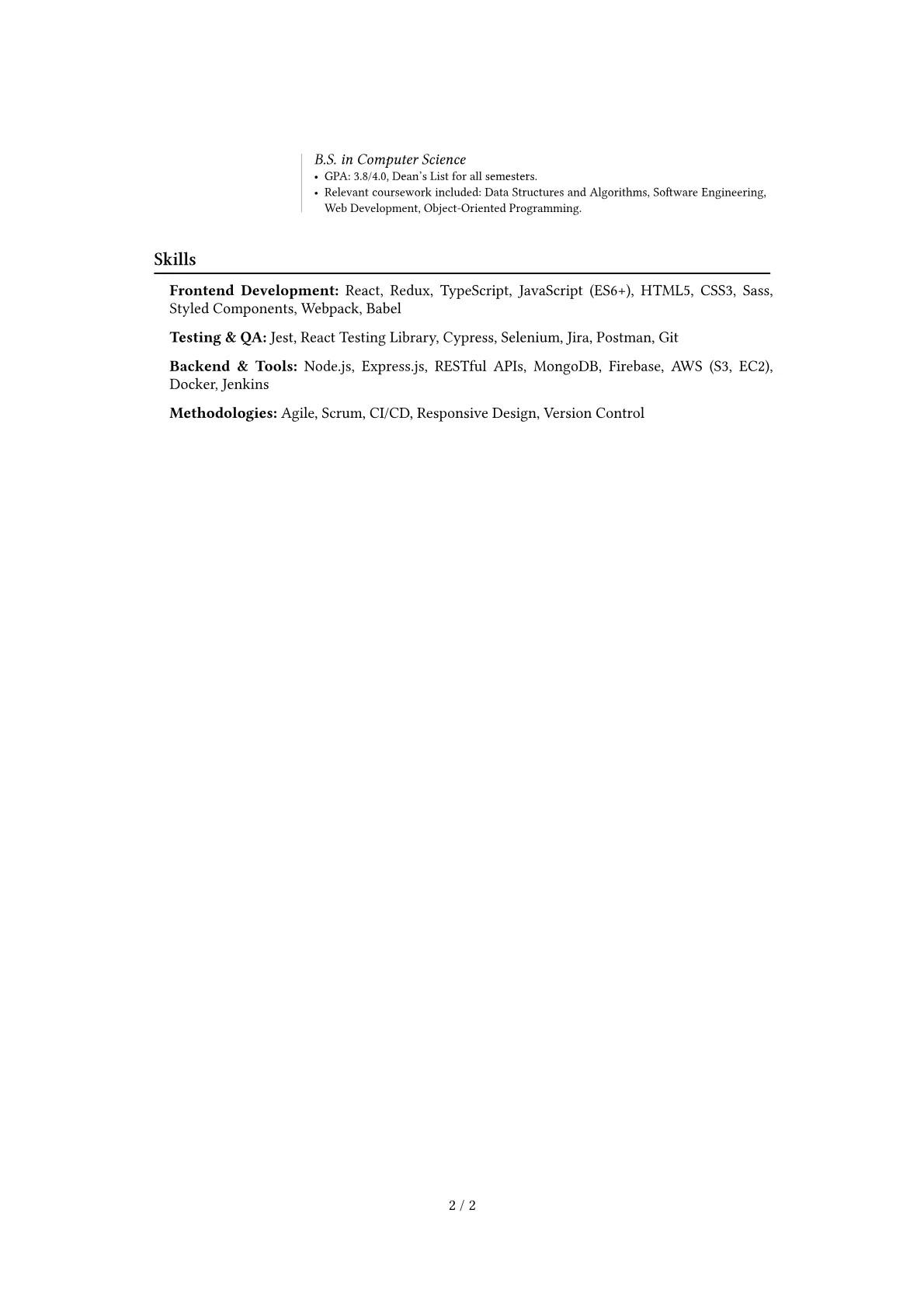 Career changer version - Page 2