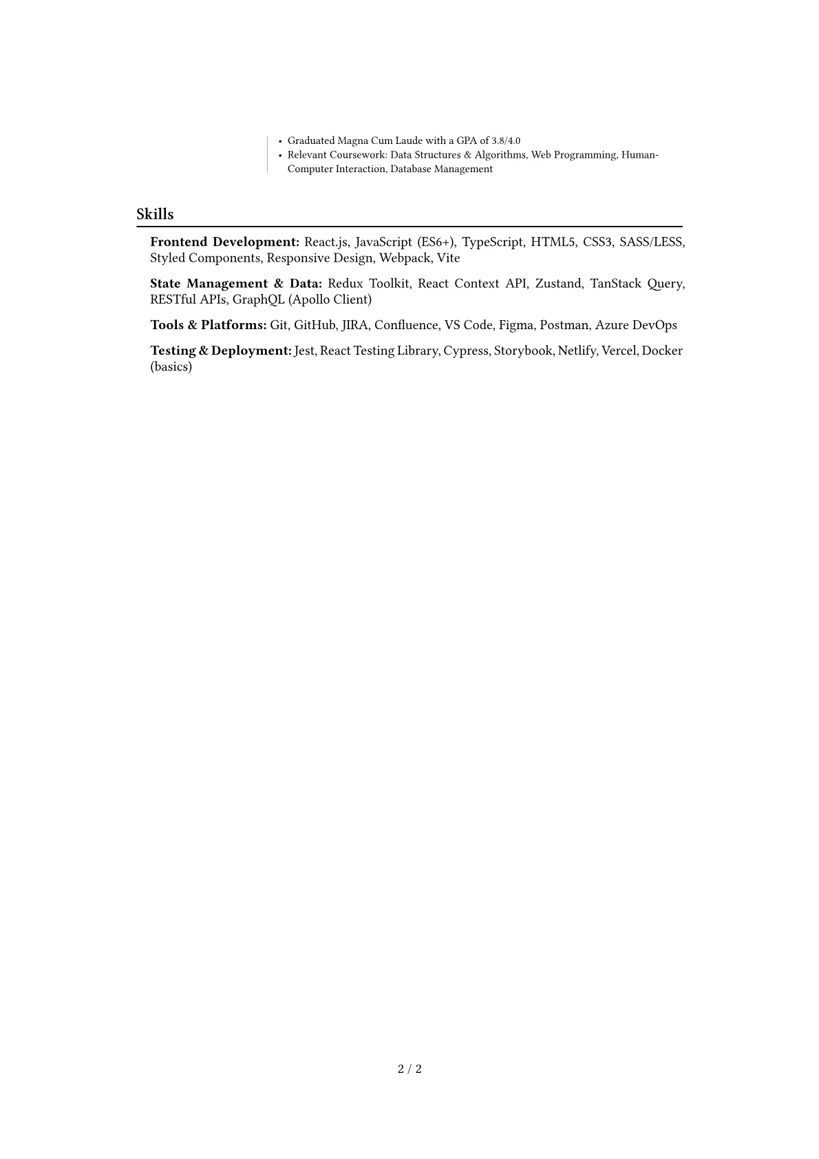 Career changer version - Page 2