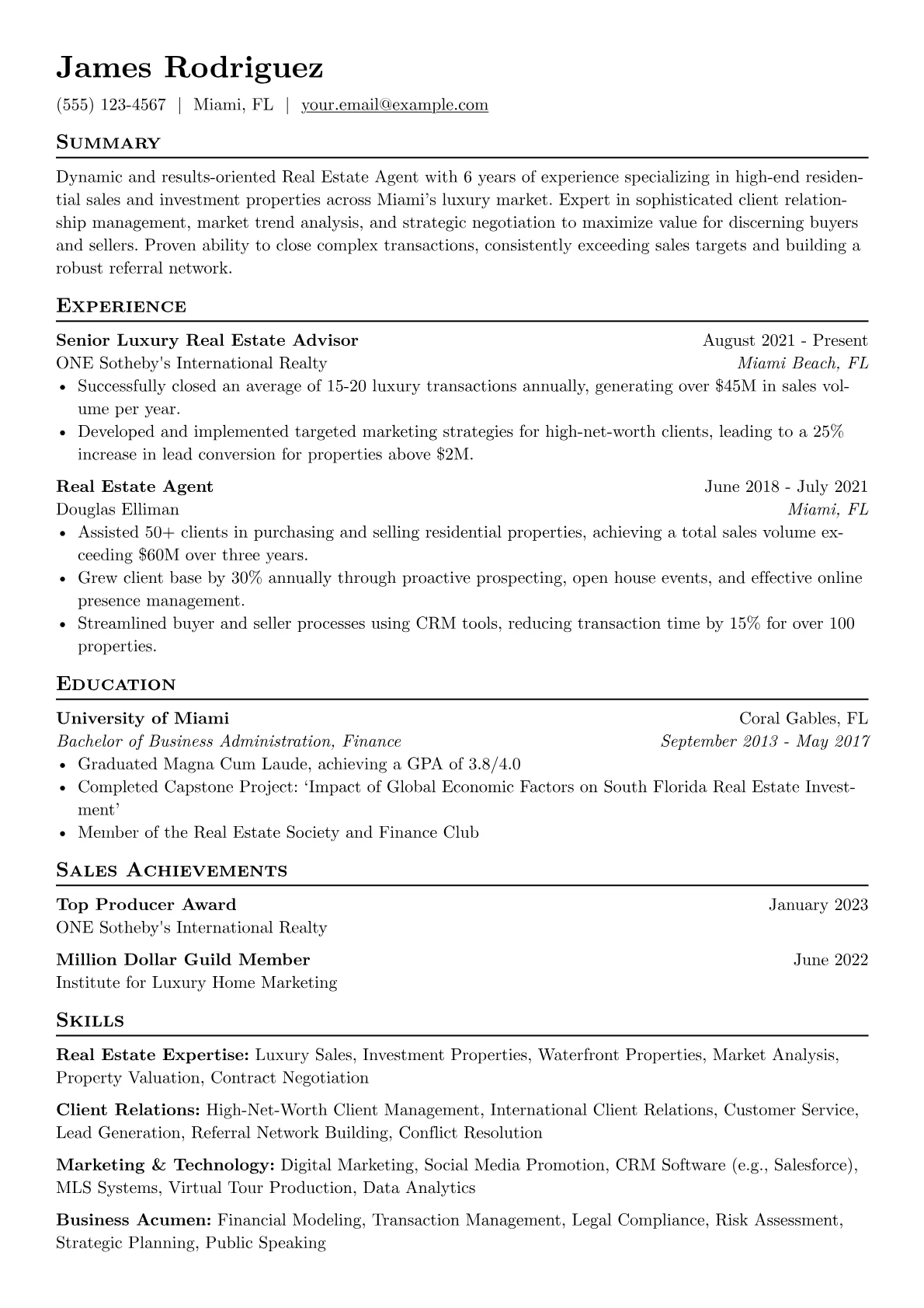 Luxury Real Estate version - Page 1