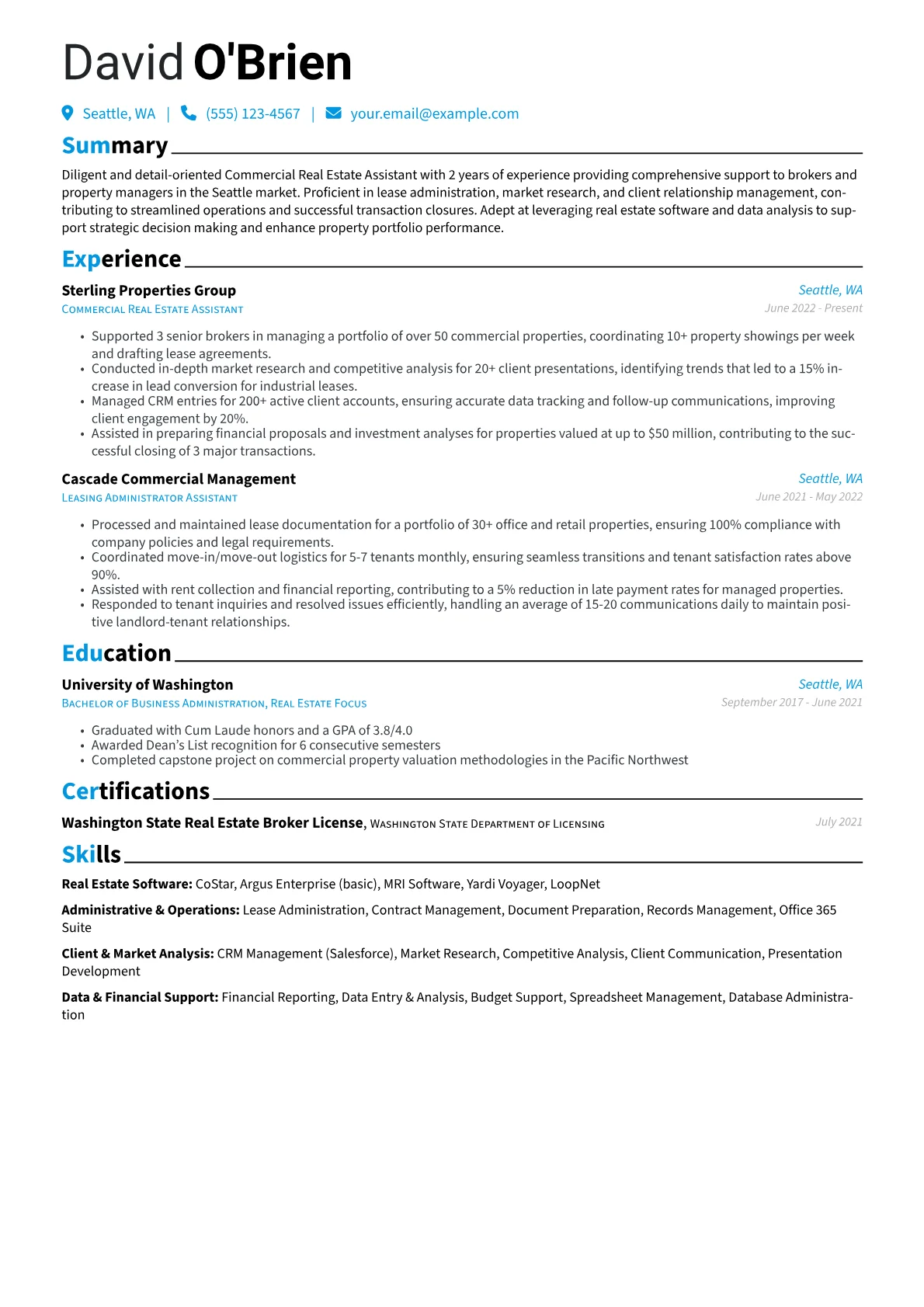 Commercial Real Estate version - Page 1