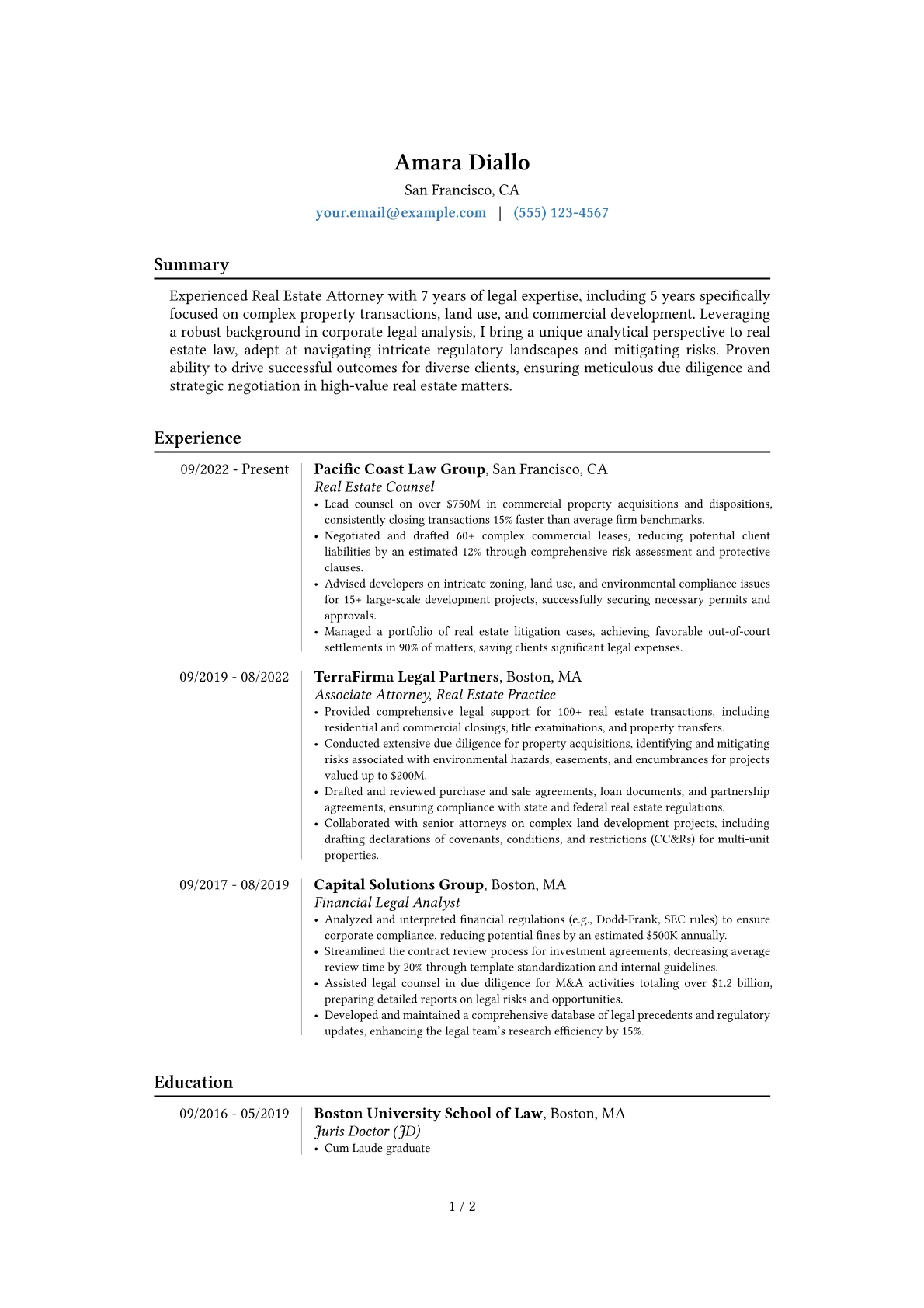 Career changer version - Page 1