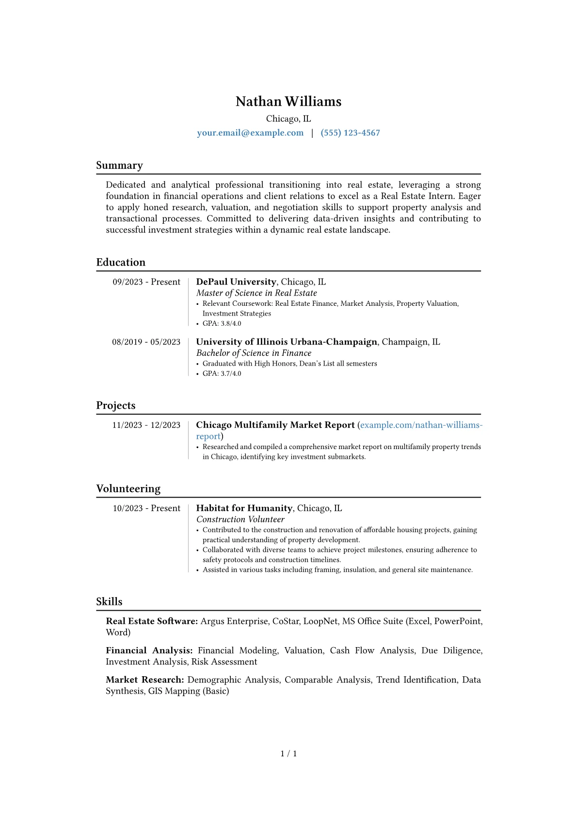Career changer version - Page 1
