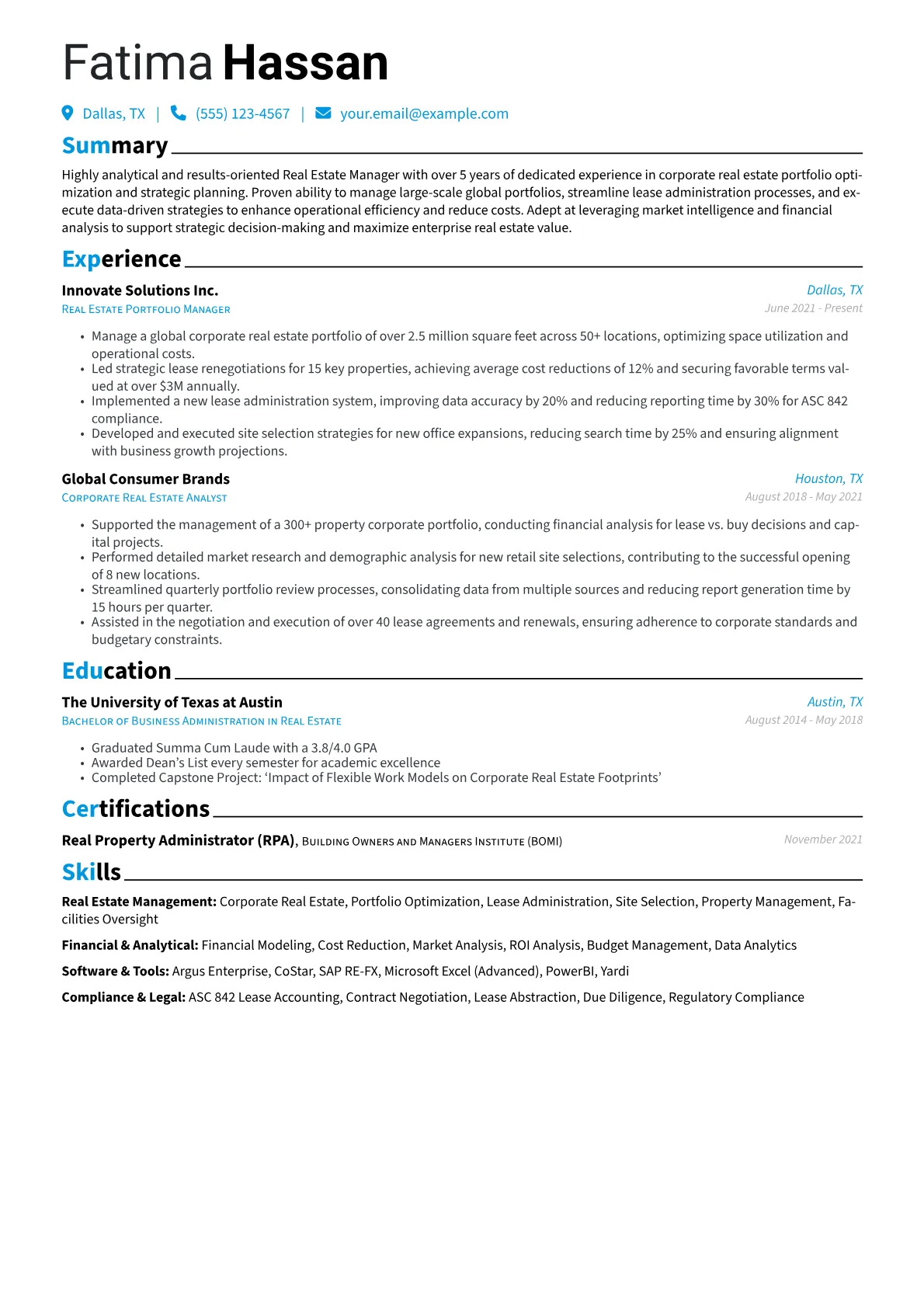 Corporate Real Estate version - Page 1