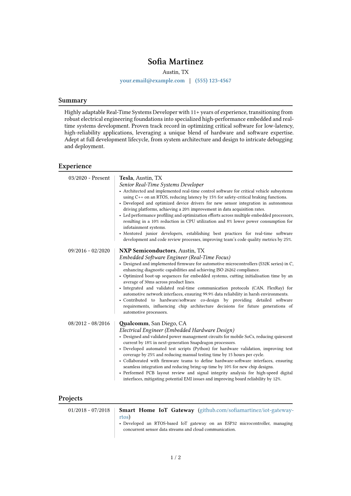 Career changer version - Page 1