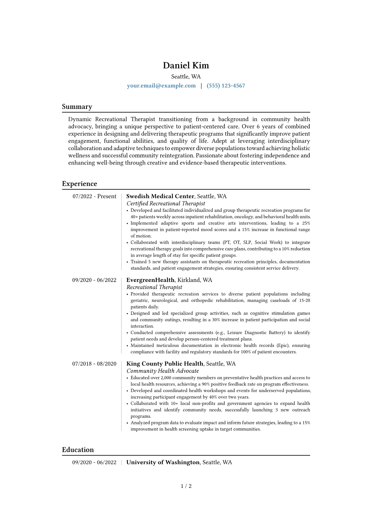 Career changer version - Page 1