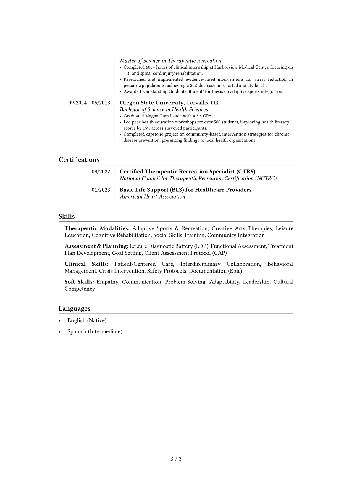 Career changer version - Page 2