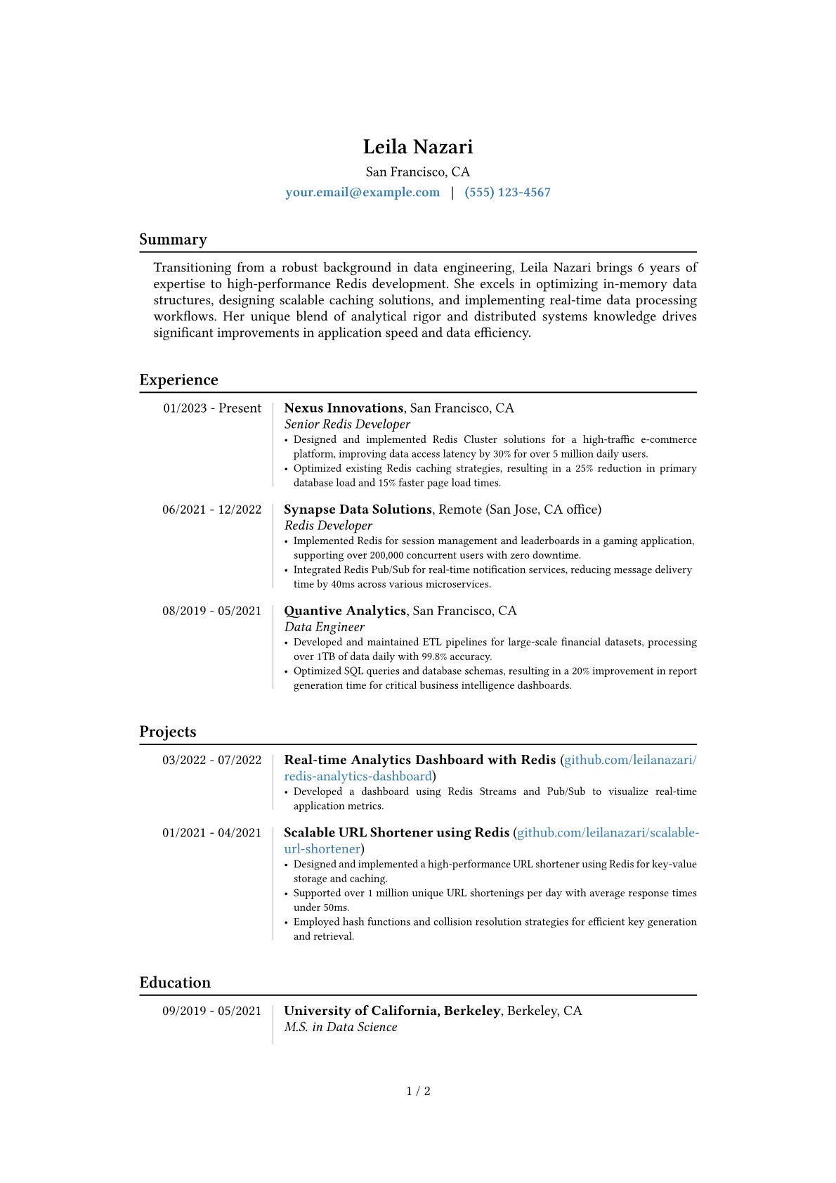 Career changer version - Page 1