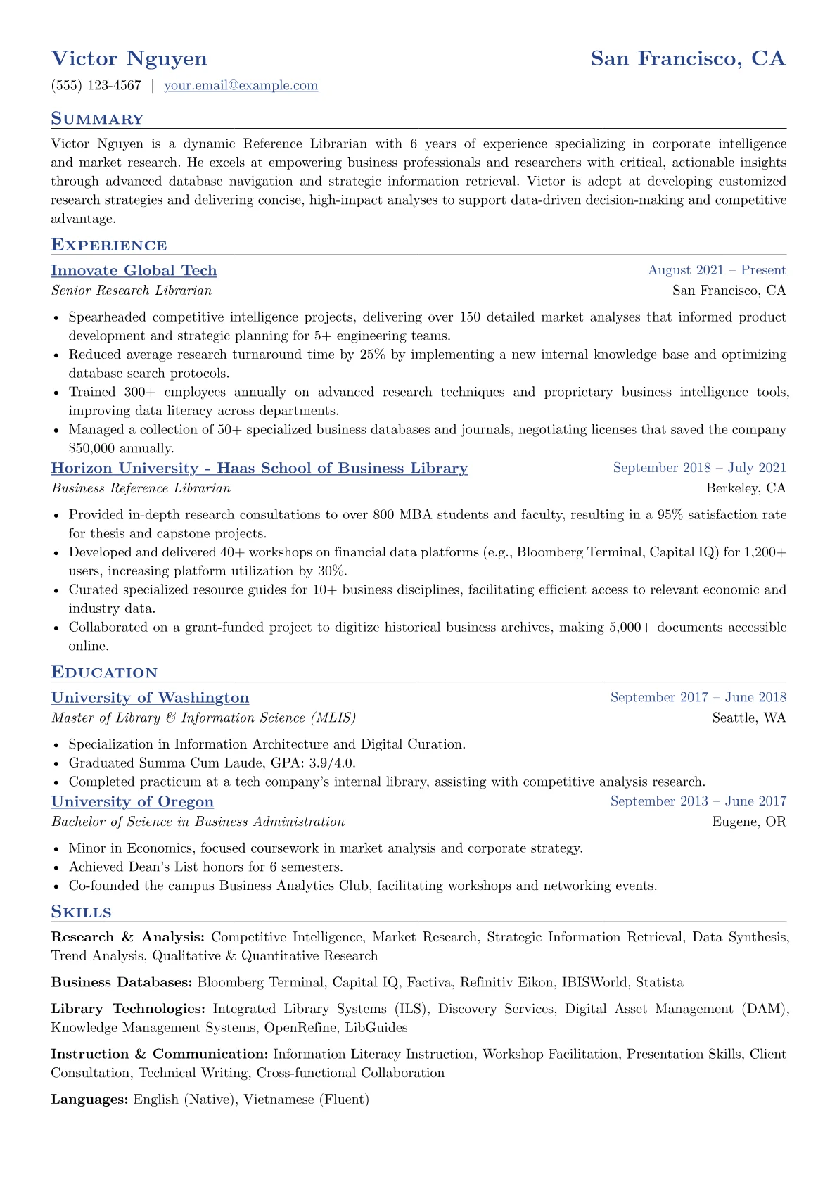 Corporate Research version - Page 1