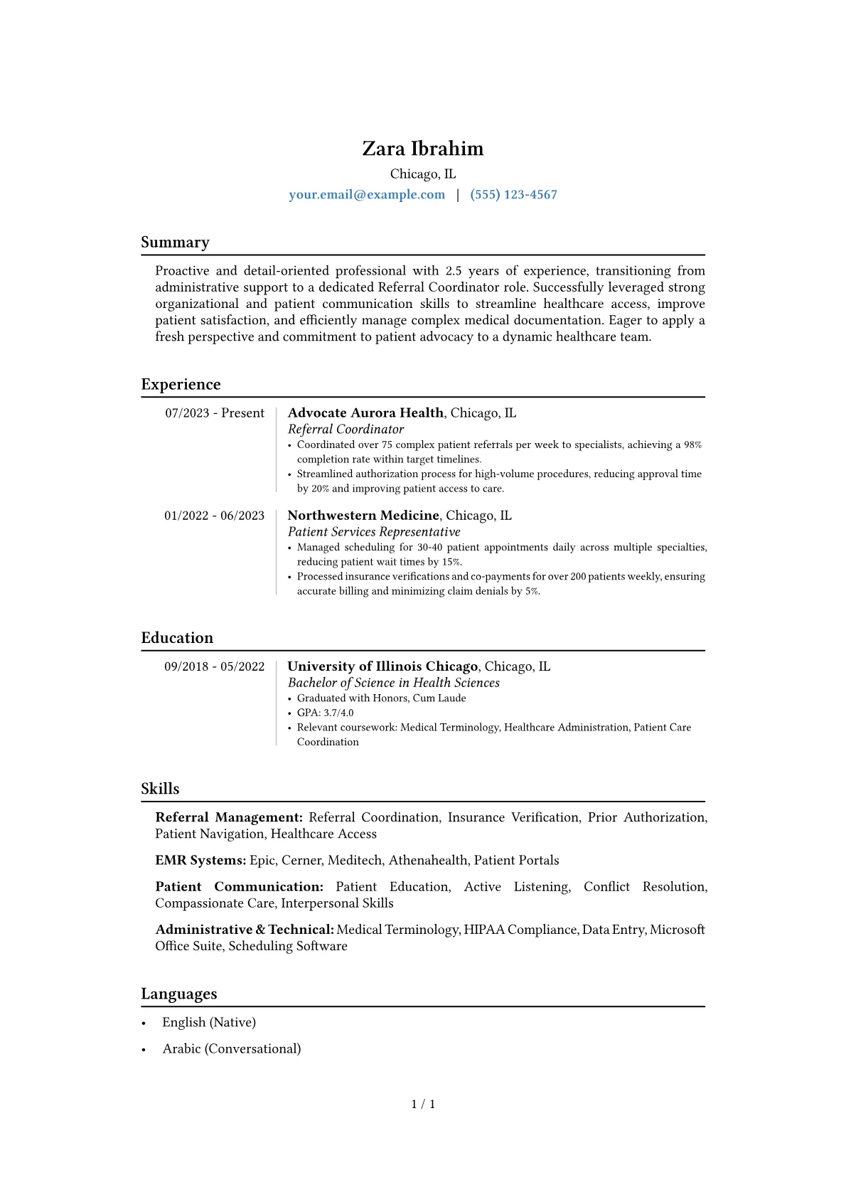 Career changer version - Page 1