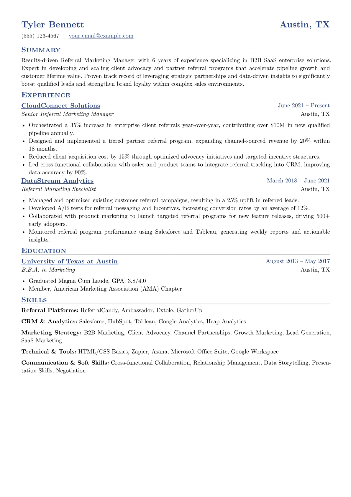 Referral Marketing version - Page 1