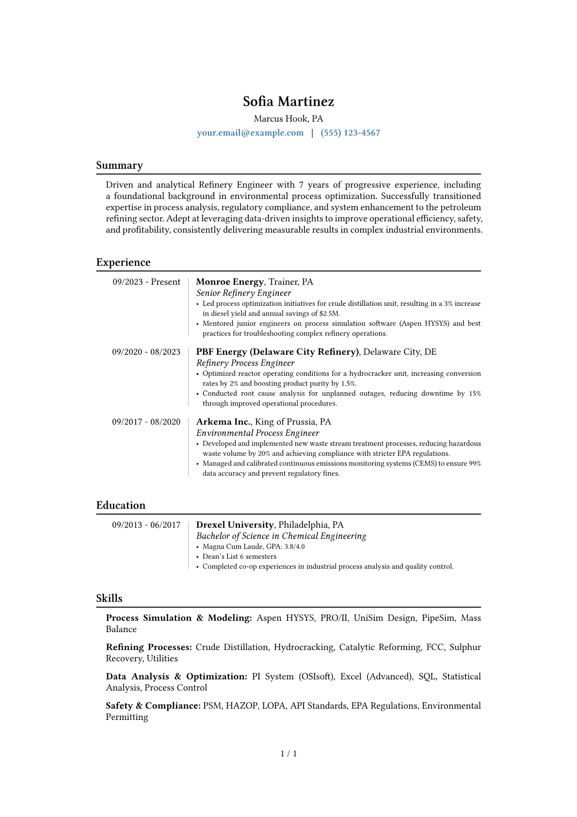 Career changer version - Page 1