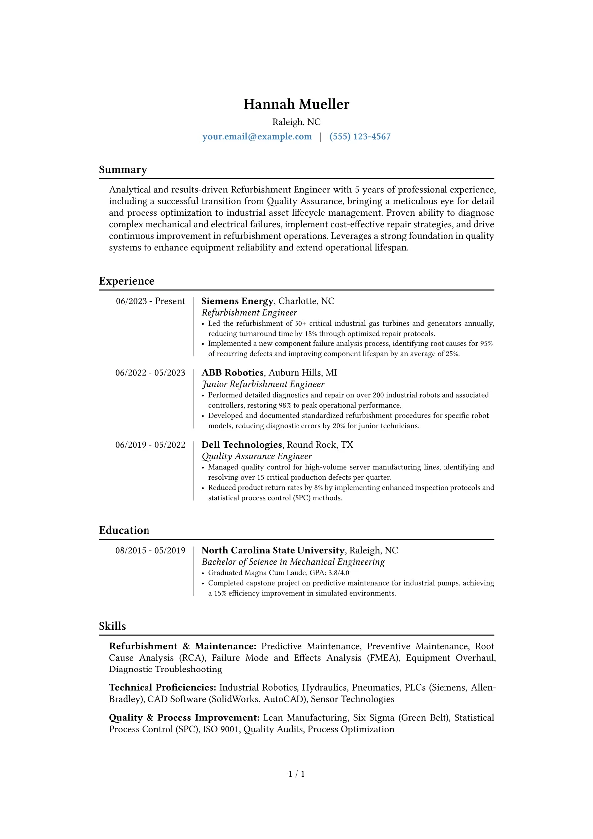 Career changer version - Page 1
