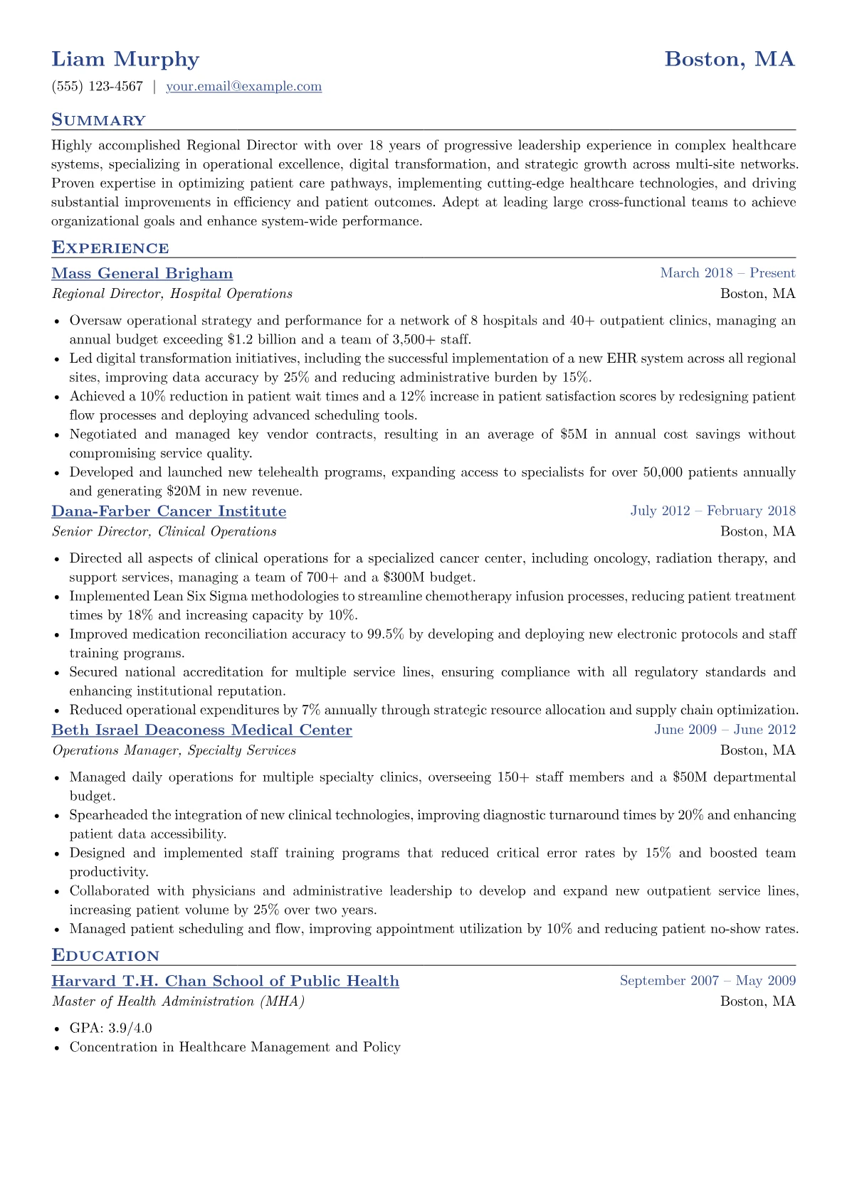 Healthcare Operations version - Page 1