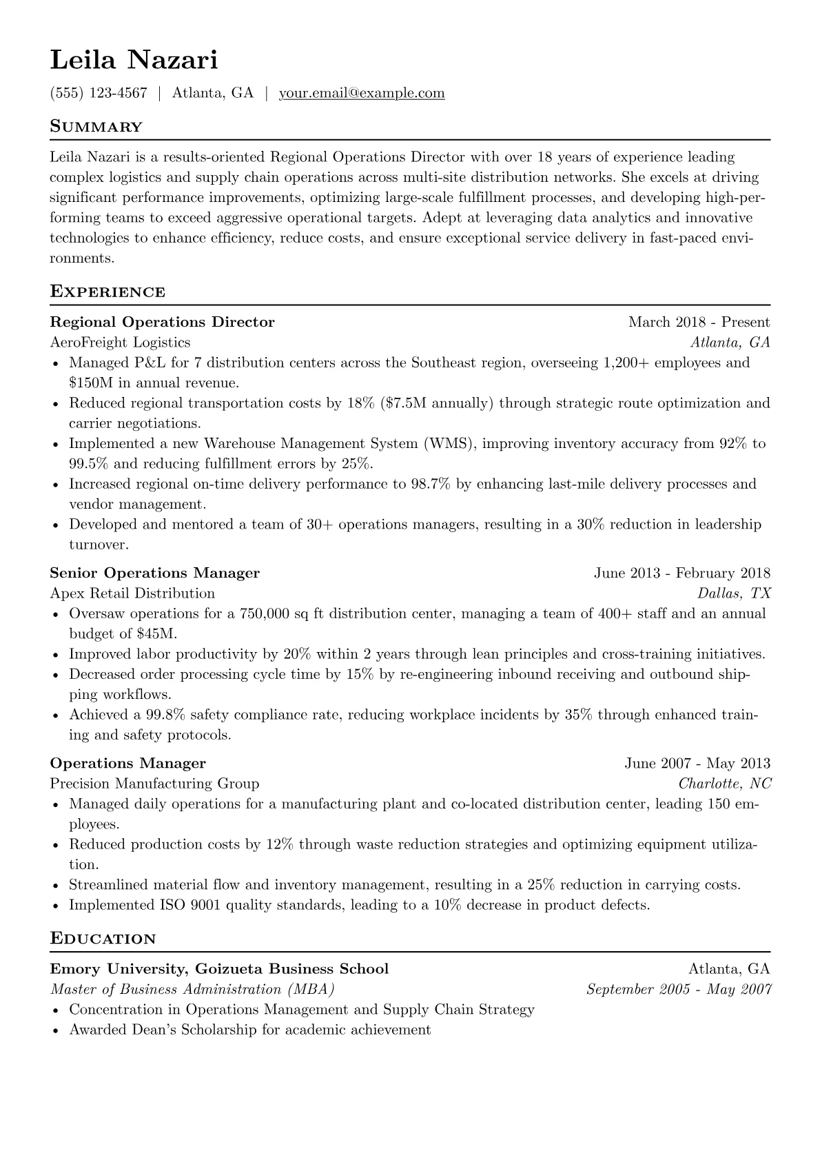 Logistics version - Page 1