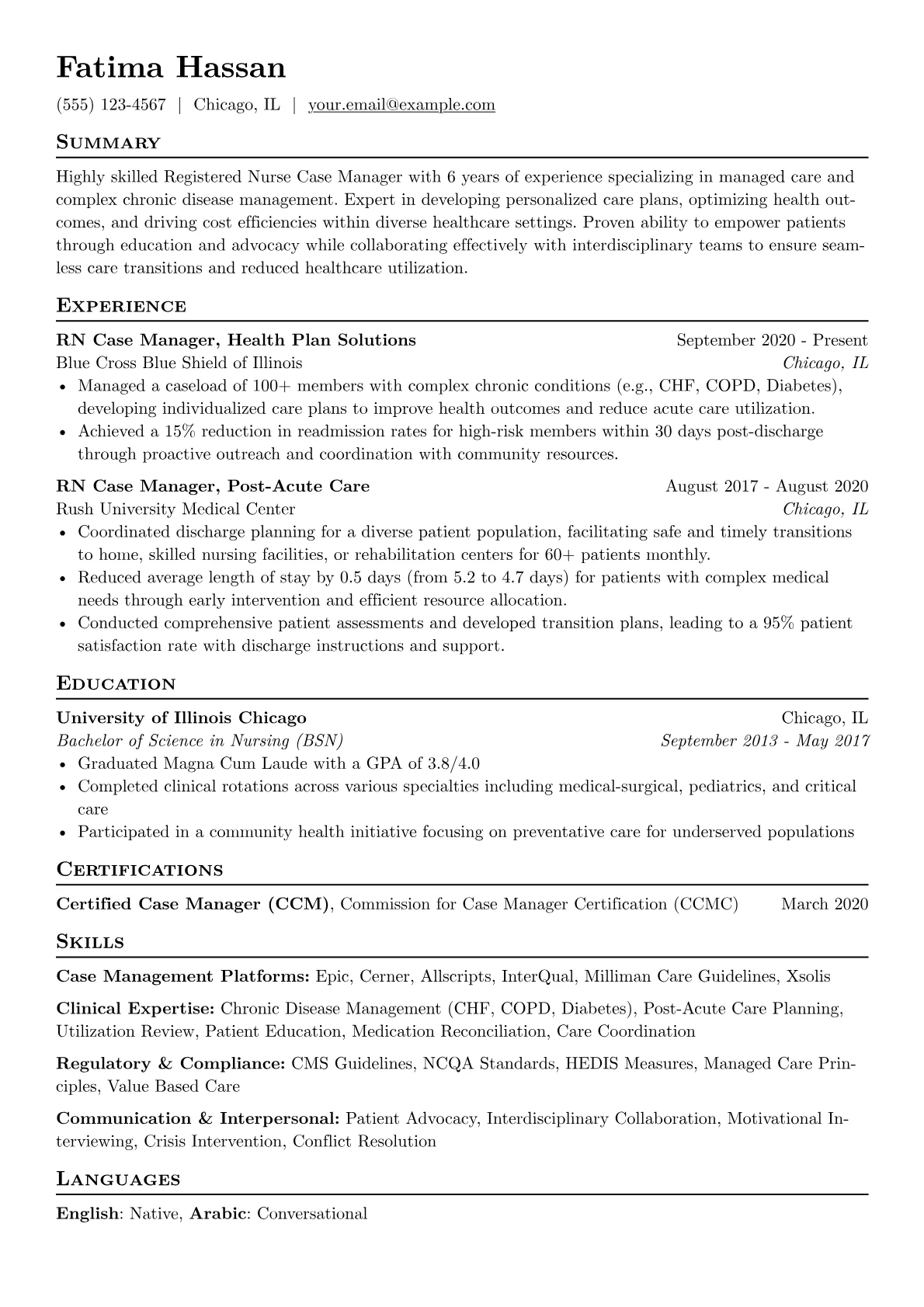 Managed Care & Chronic version - Page 1