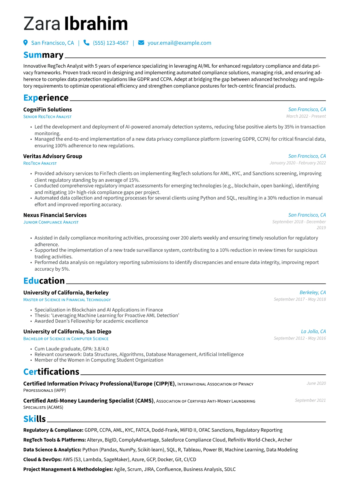Regulatory & Compliance version - Page 1