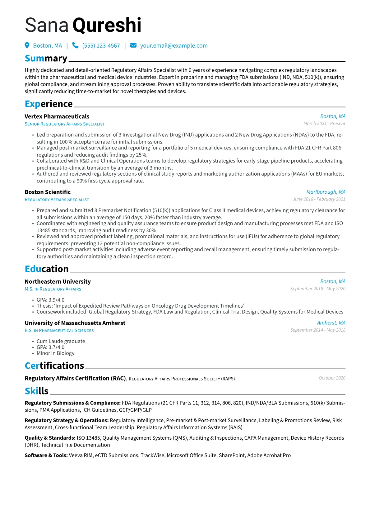 Regulatory Submissions version - Page 1