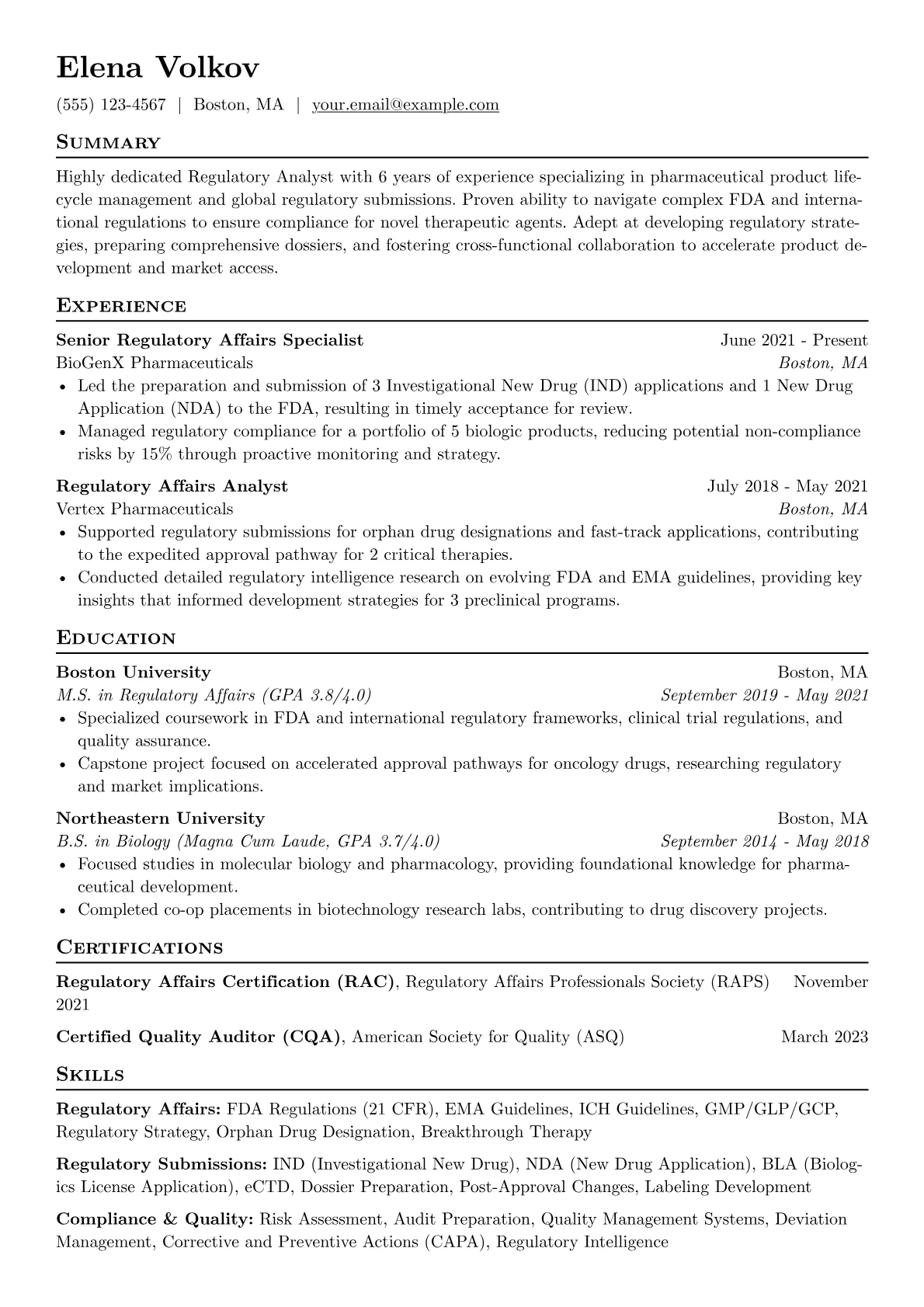 Biopharma Regulatory version - Page 1