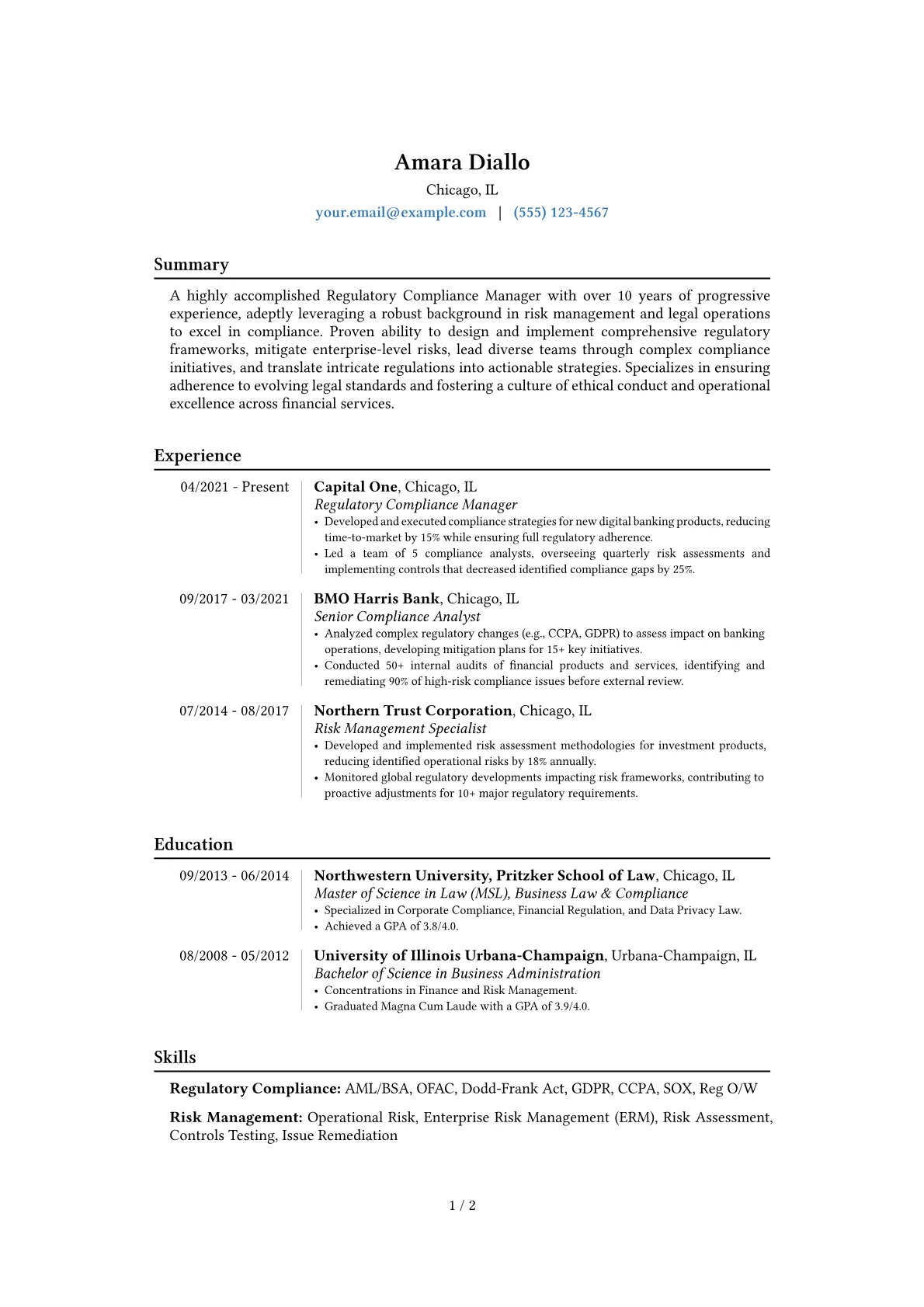 Career changer version - Page 1