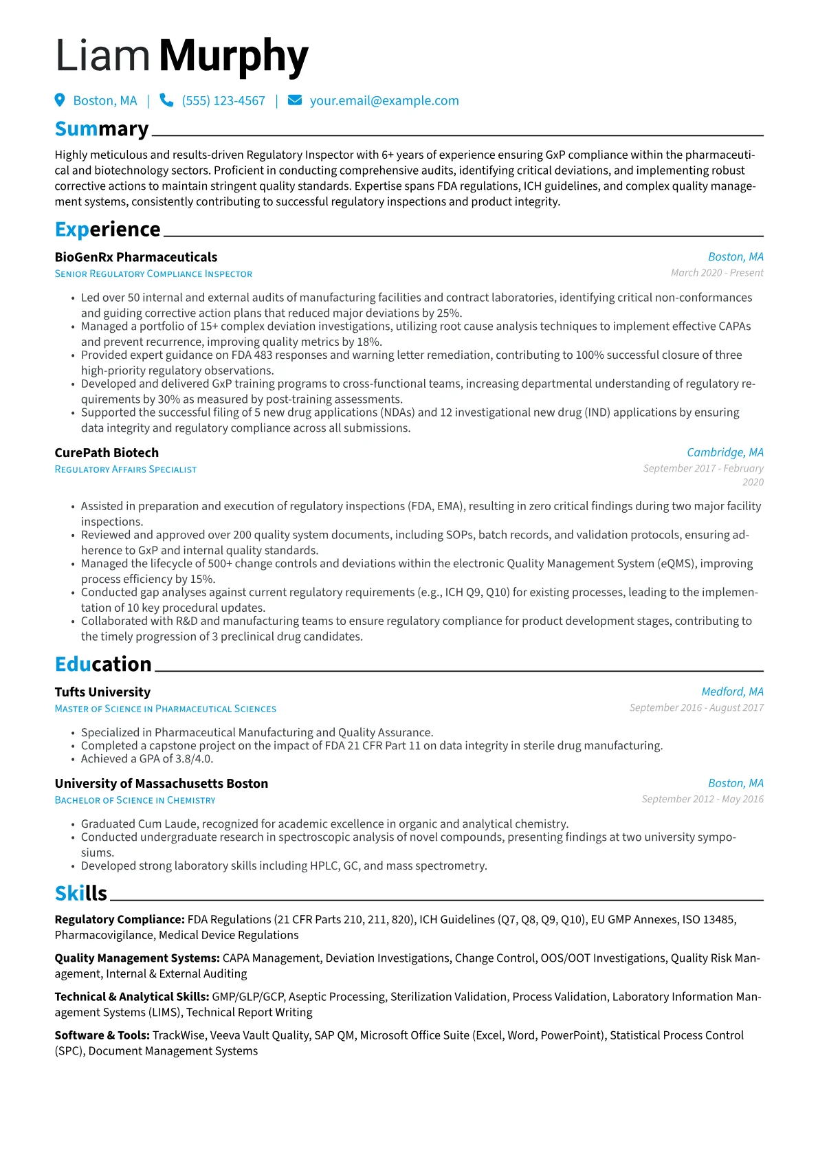 Regulatory Inspector version - Page 1