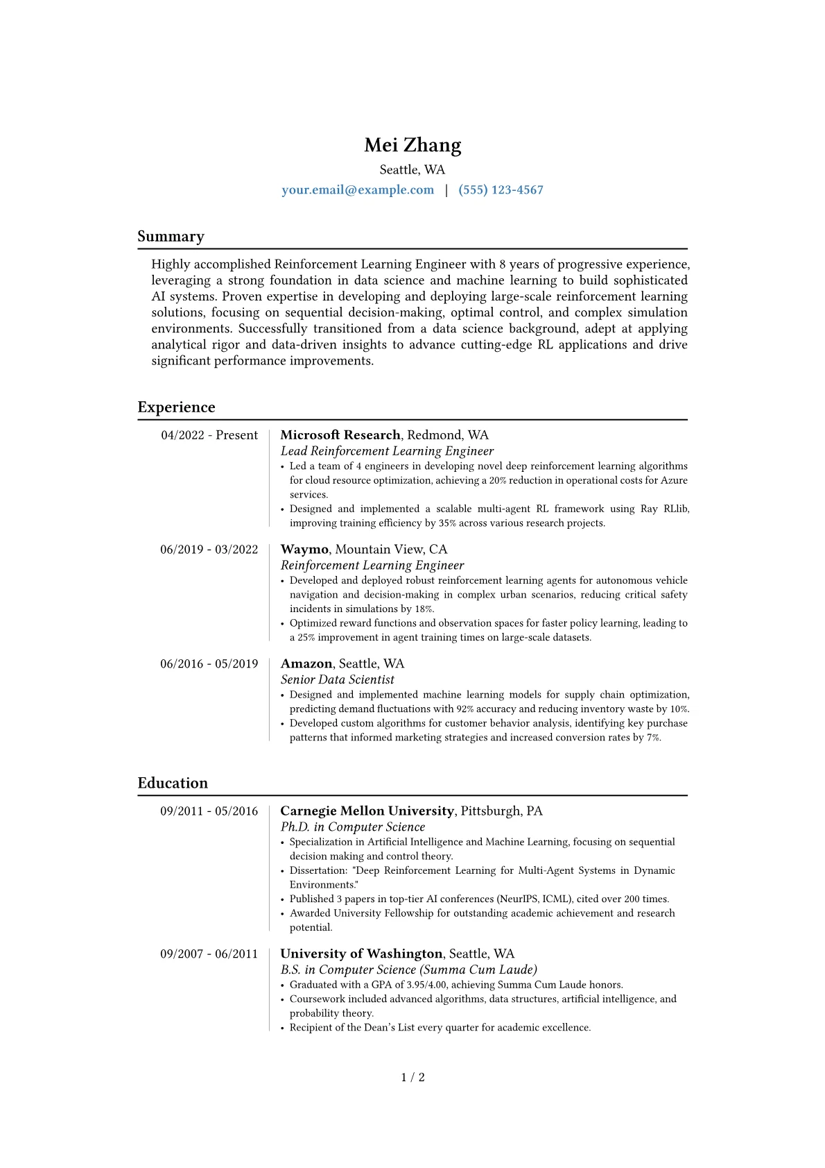 Career changer version - Page 1