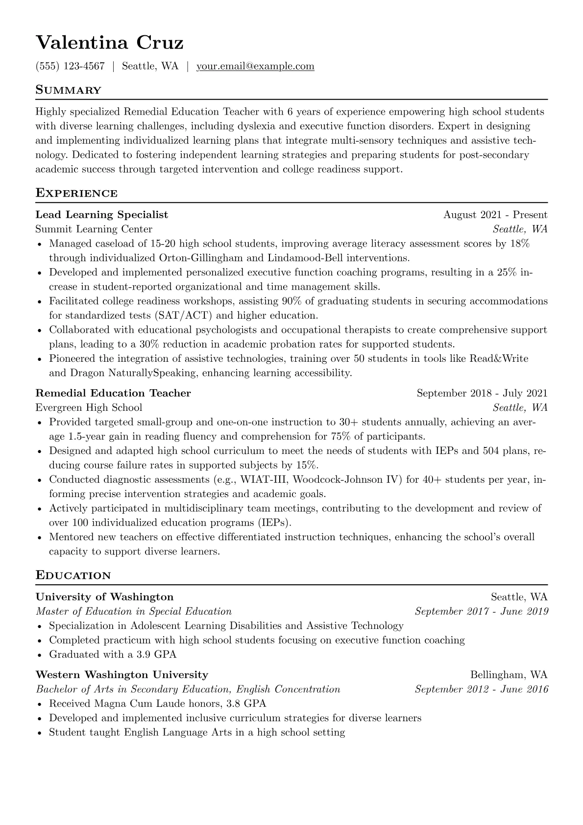 High School Learning version - Page 1
