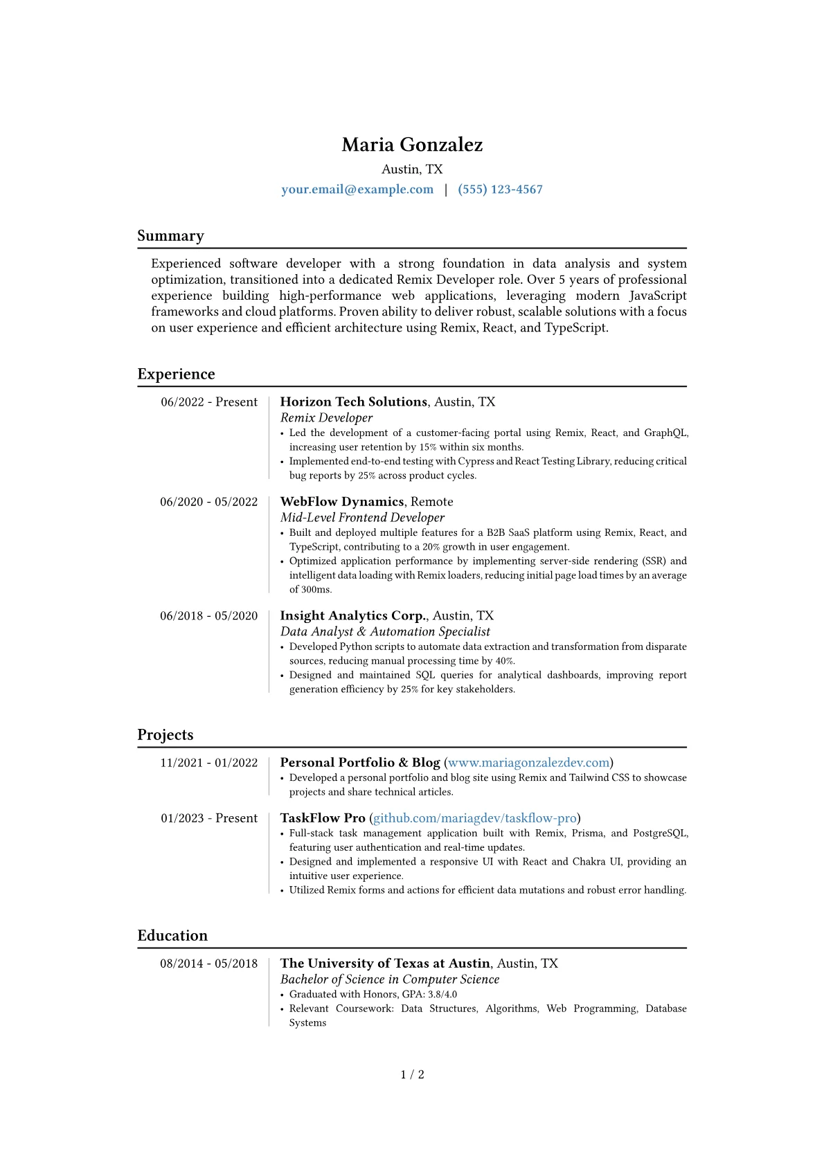 Career changer version - Page 1