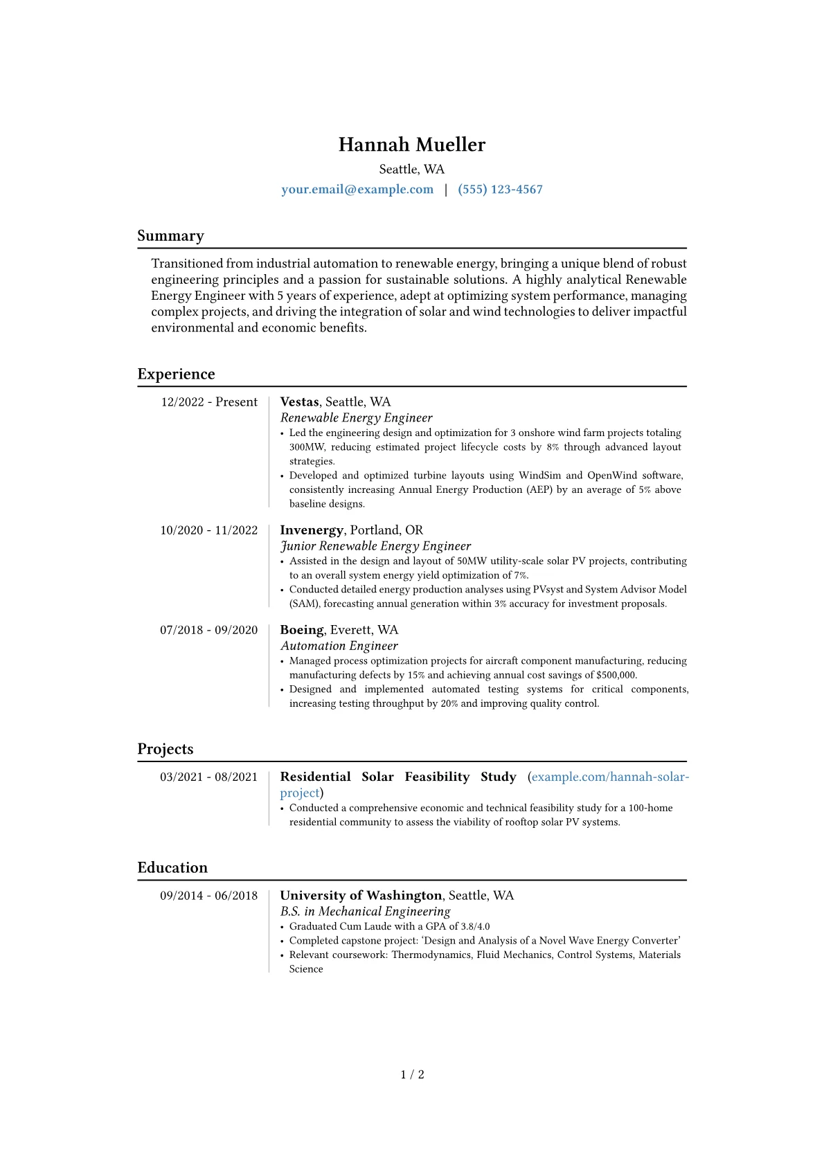 Career changer version - Page 1