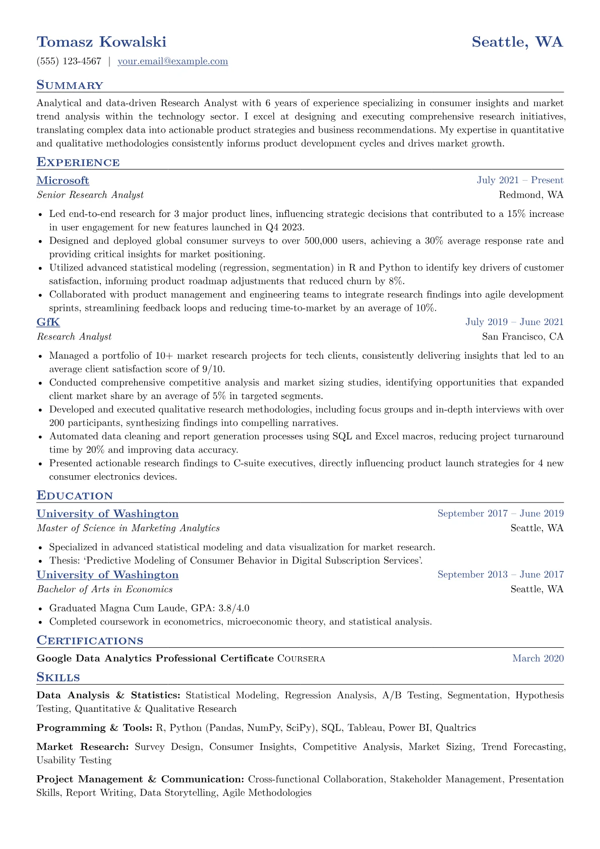 Research Analyst version - Page 1