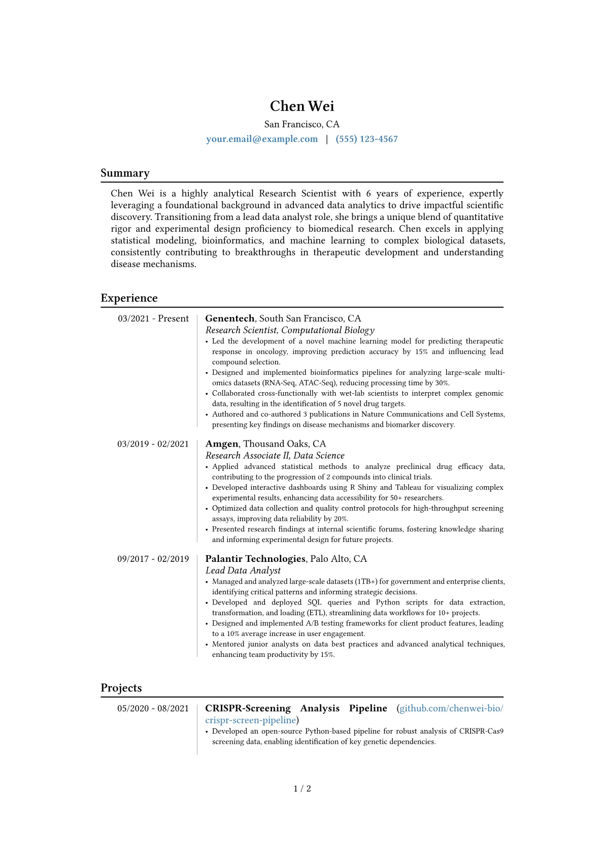 Career changer version - Page 1
