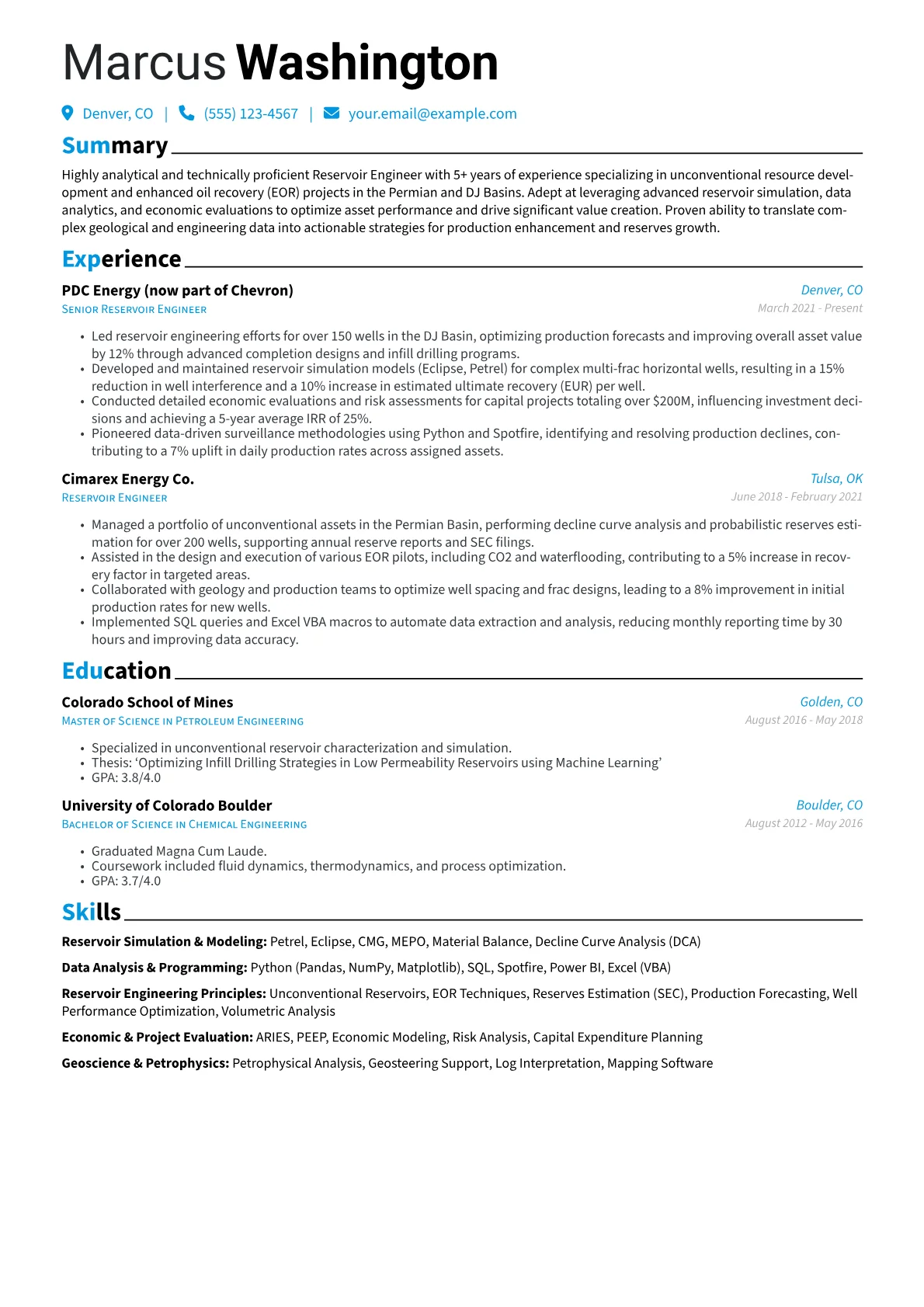 Reservoir Simulation version - Page 1