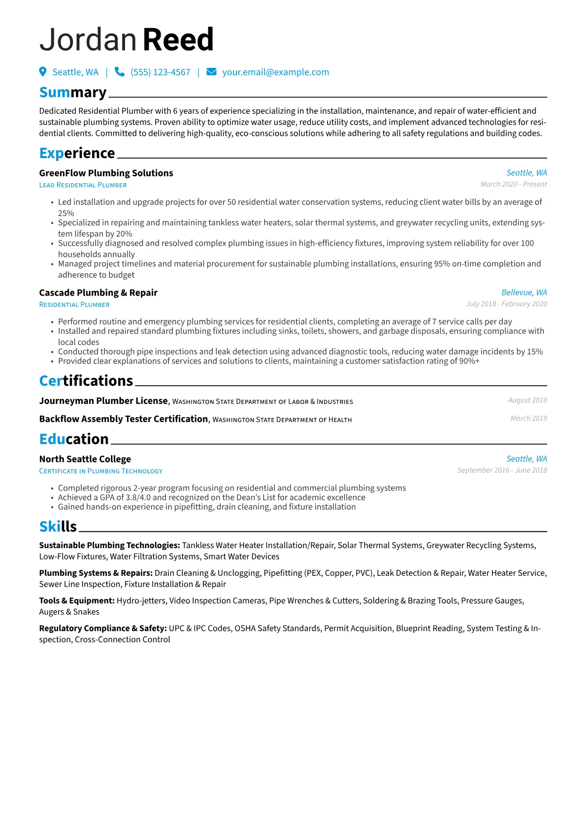 Sustainable Plumbing Focus version - Page 1