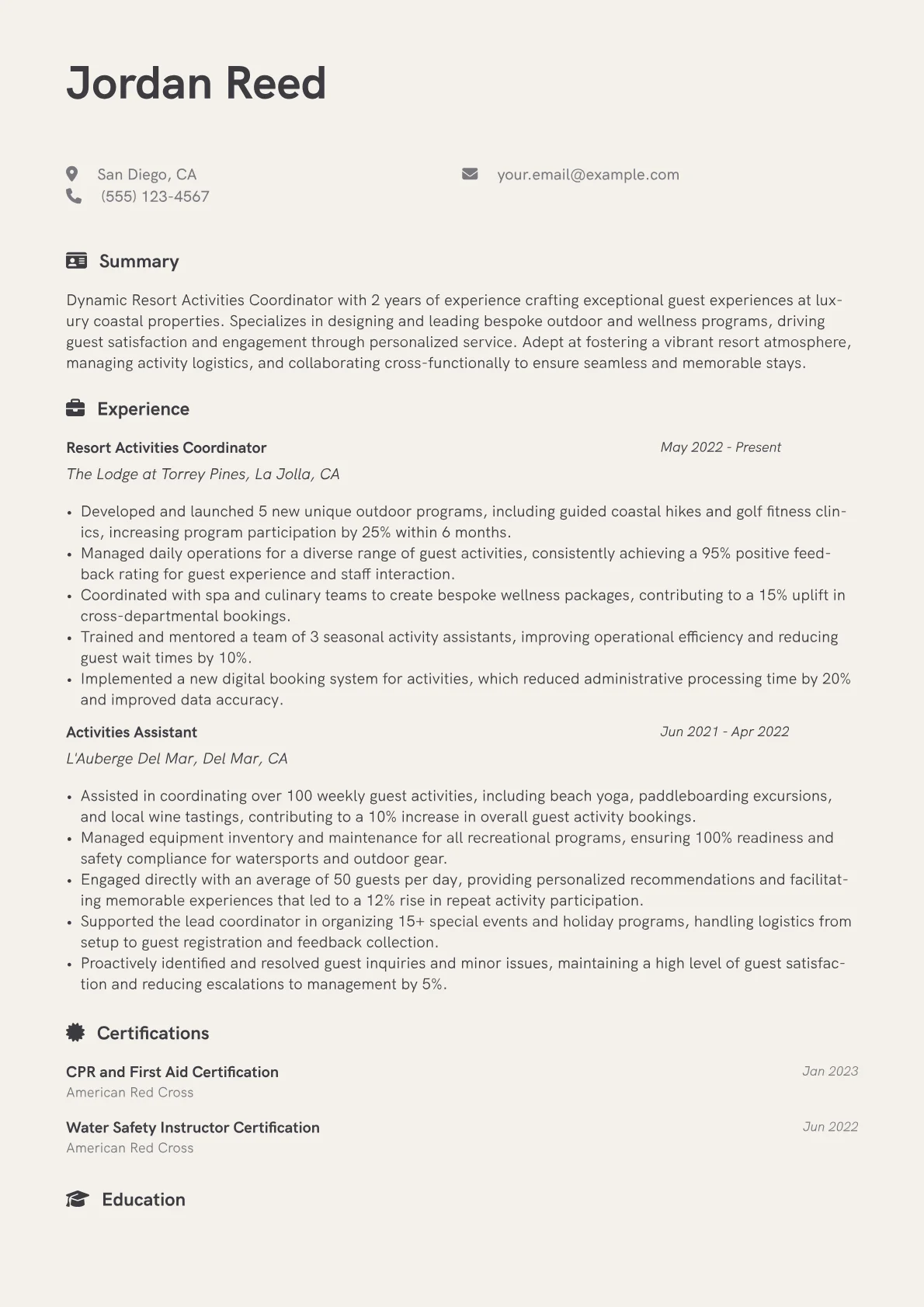 Luxury Coastal Resort version - Page 1