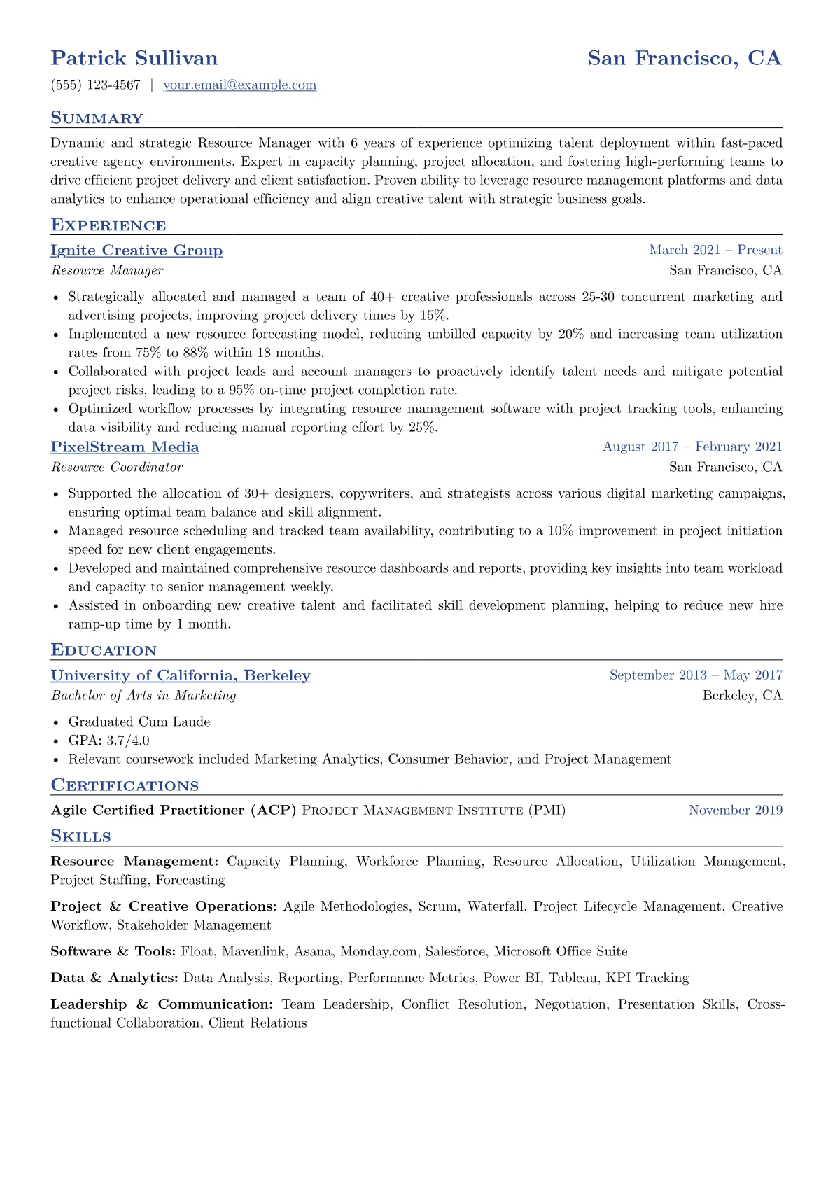Creative Agency version - Page 1