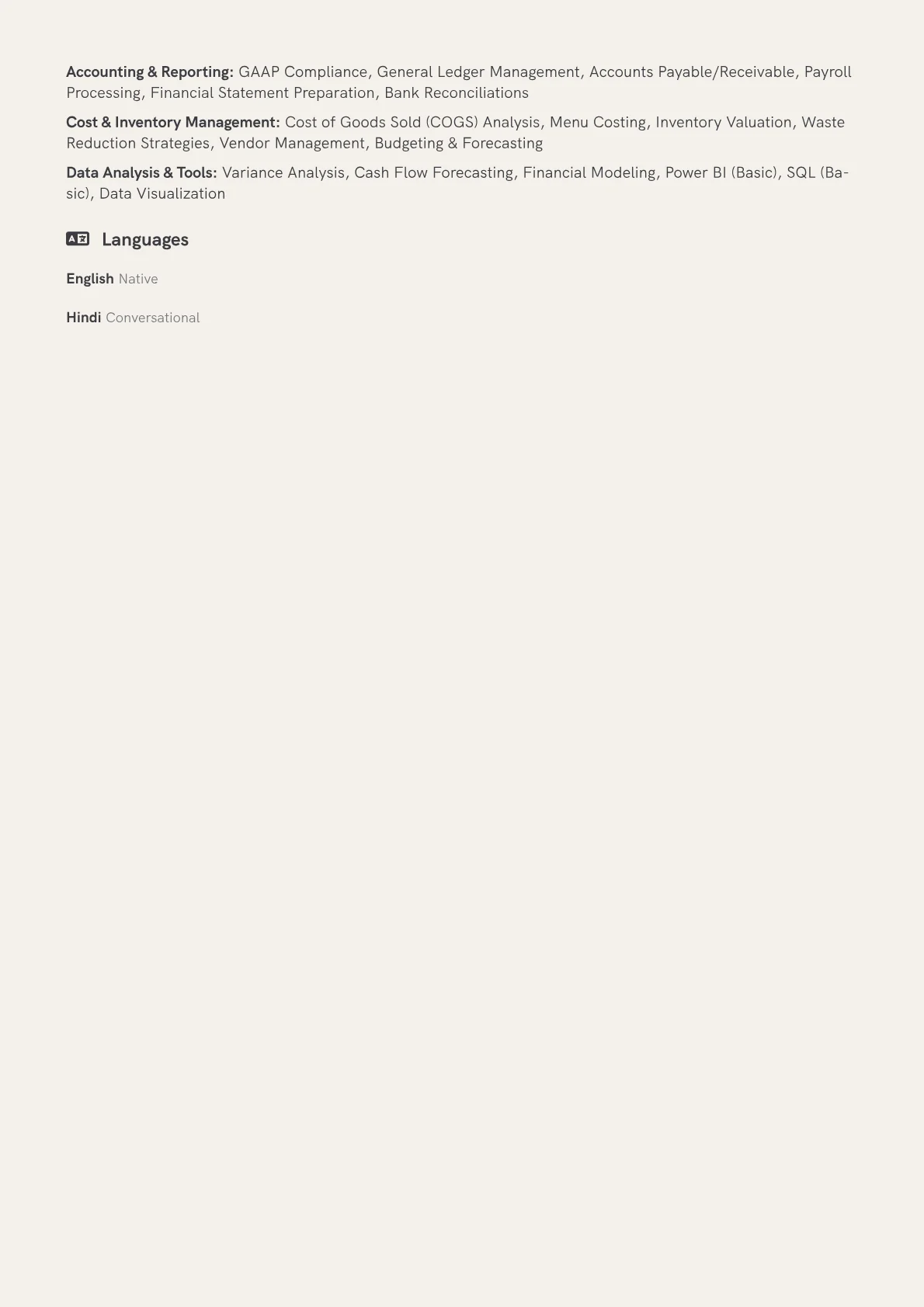 Restaurant Accountant version - Page 2